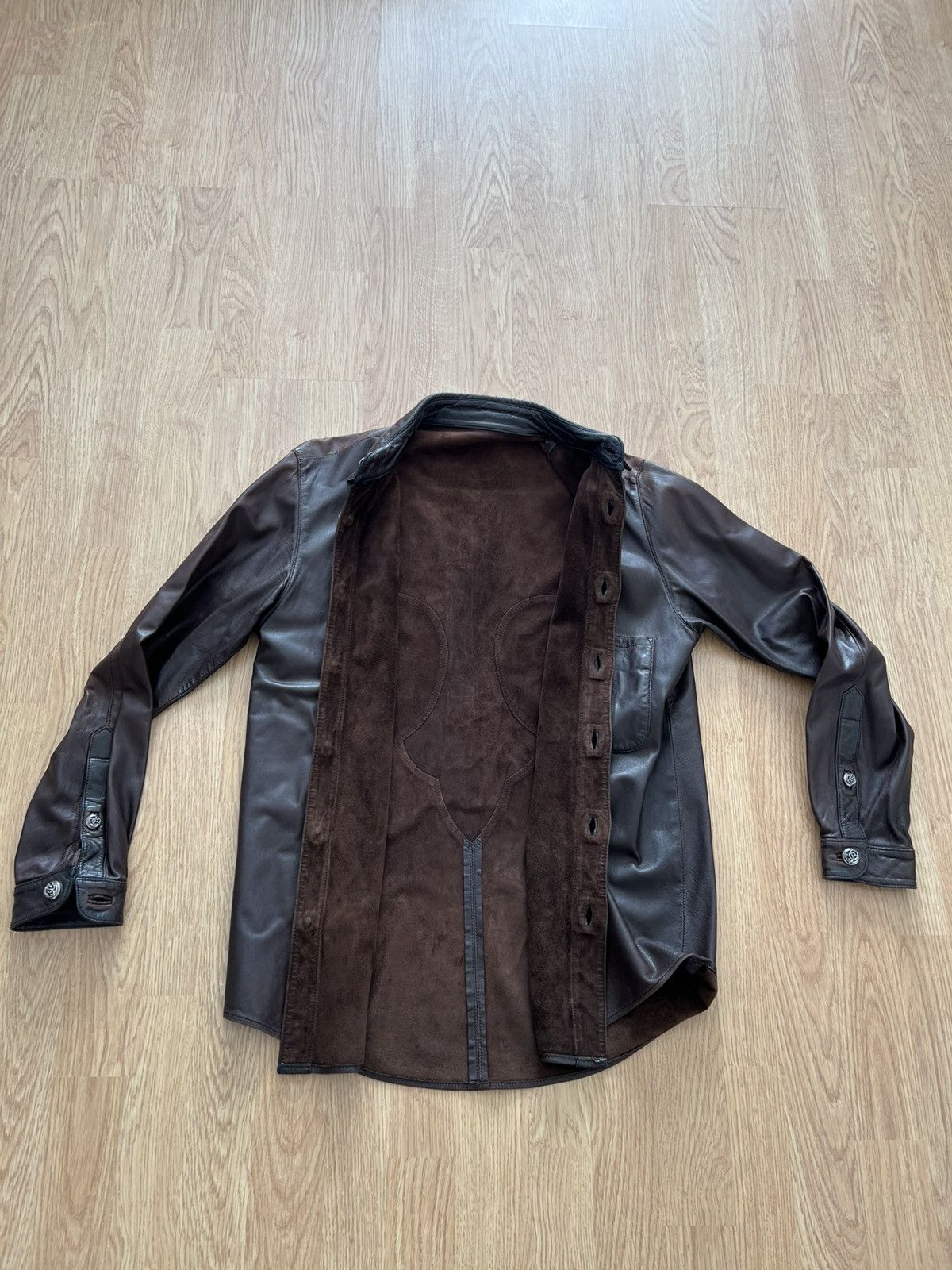 Chrome Hearts 90s chrome hearts leather western button up shirt Size US S / EU 44-46 / 1 - 3 Thumbnail
