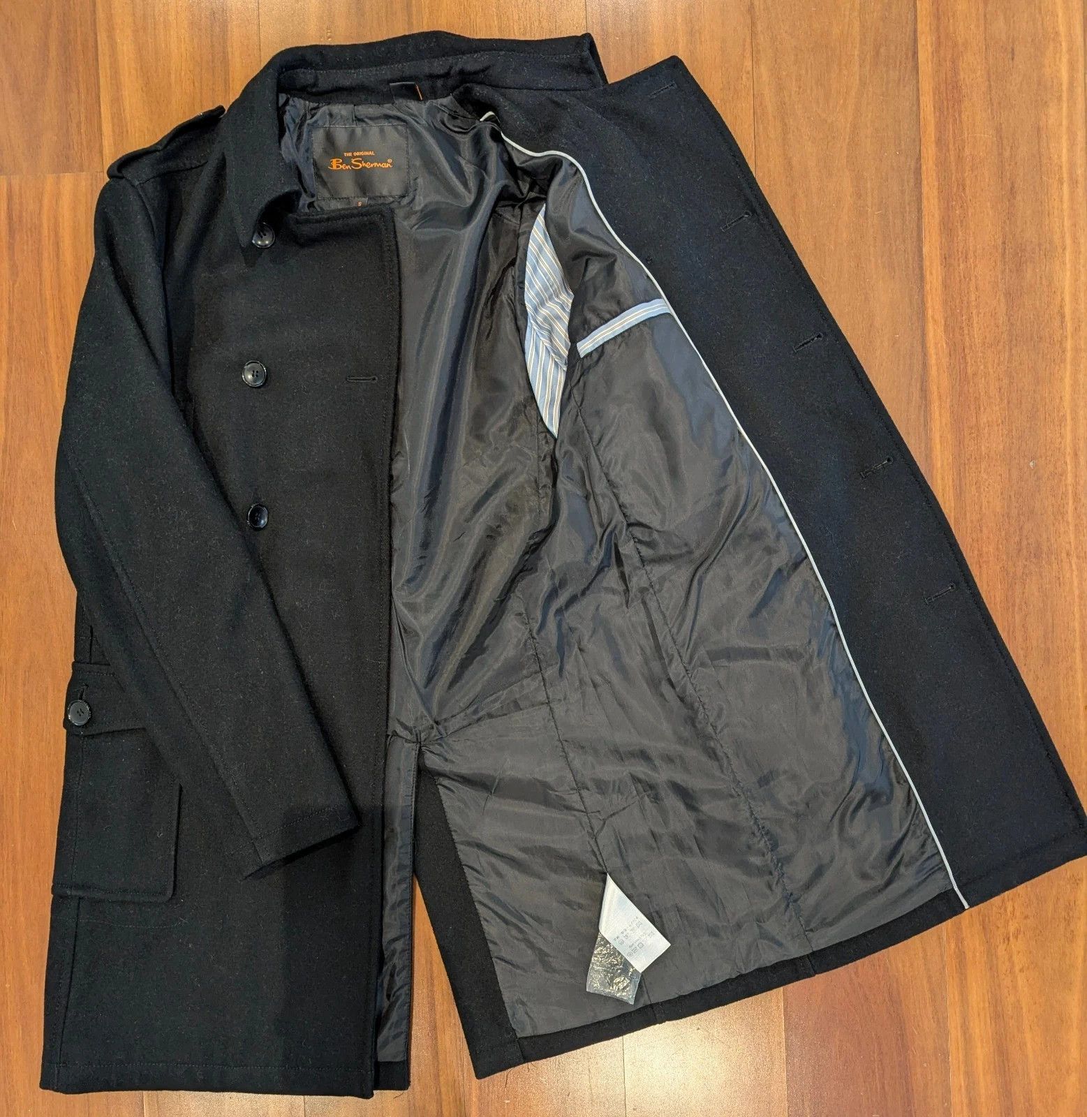 Ben Sherman BEN SHERMAN BLACK DRESS COAT - PARKA - WINTER DRESS Size US S / EU 44-46 / 1 - 6 Thumbnail