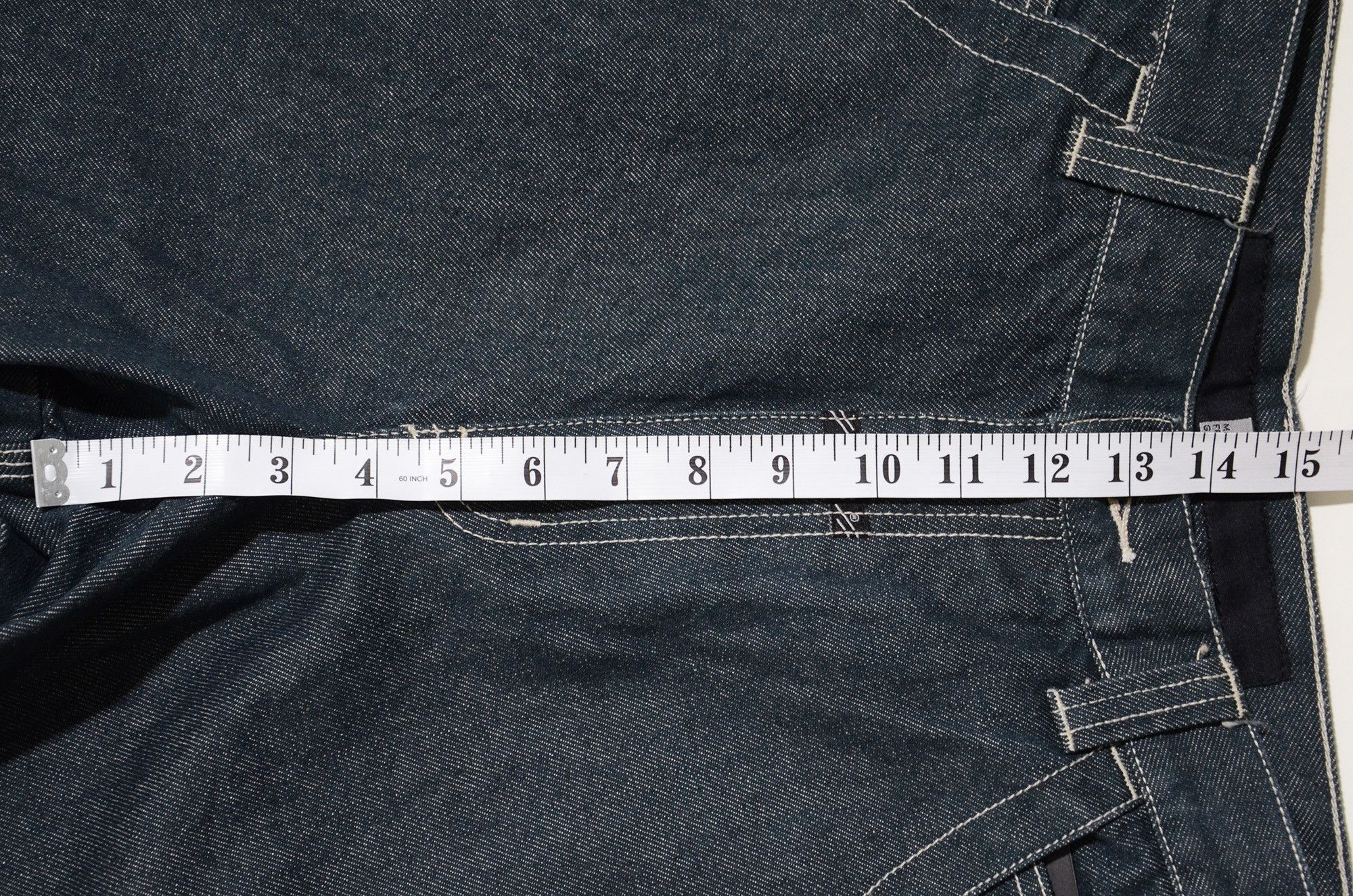 Marithe + Francois Girbaud M+FG Jorts Raw Denim Special Rare Design 2006 Carft Size US 32 / EU 48 - 12 Thumbnail
