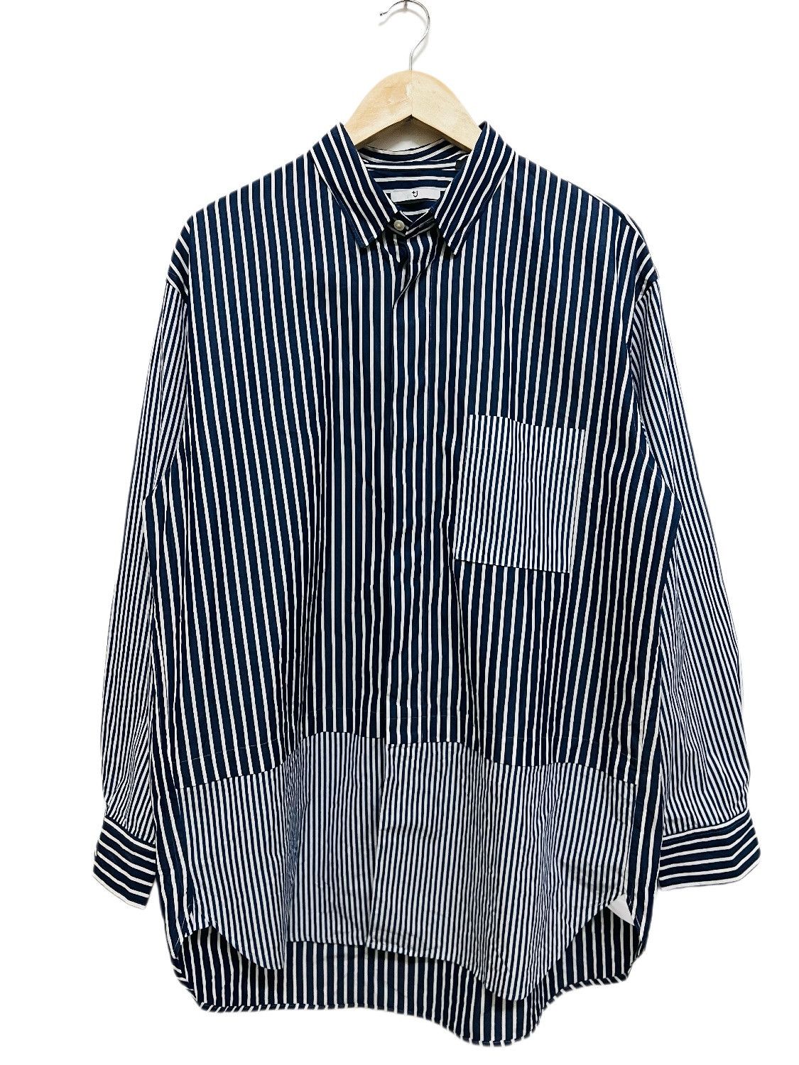 image of Jil Sander X Ut +J Oversized Striped Shirt, Men's (Size Large)