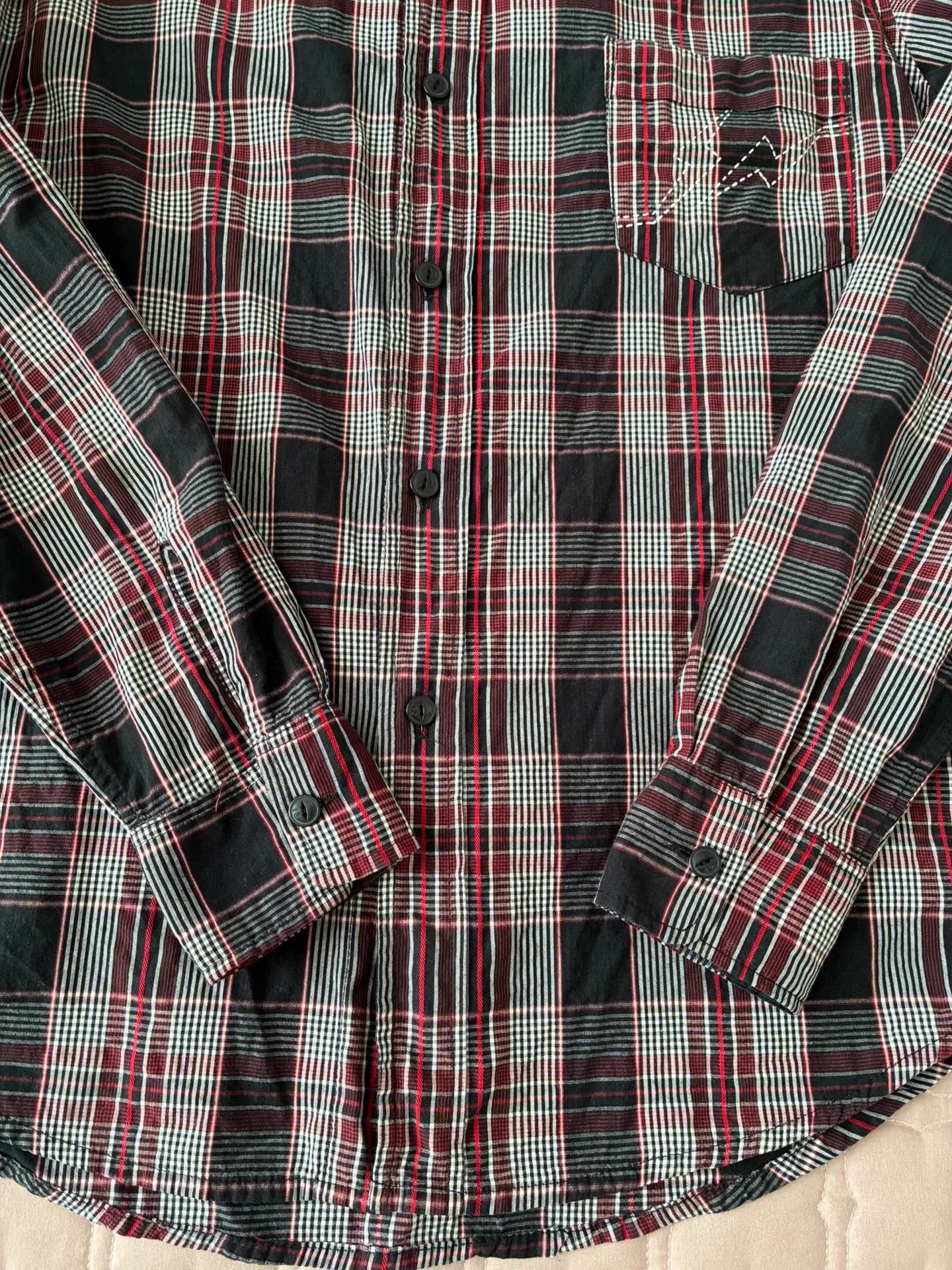 Levi's Levi's Fenom Plaid Long Sleeve Shirt, Fragment Design Size US M / EU 48-50 / 2 - 2 Thumbnail
