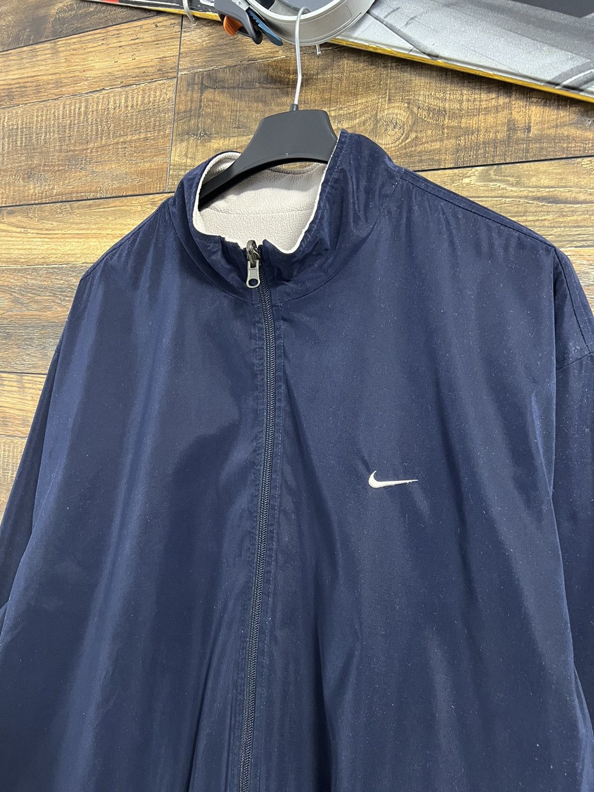 Vintage NIKE GOLF Vintage Reversible Fleece/Nylon Jacket 90s 2 in 1 Size US L / EU 52-54 / 3 - 18 Thumbnail