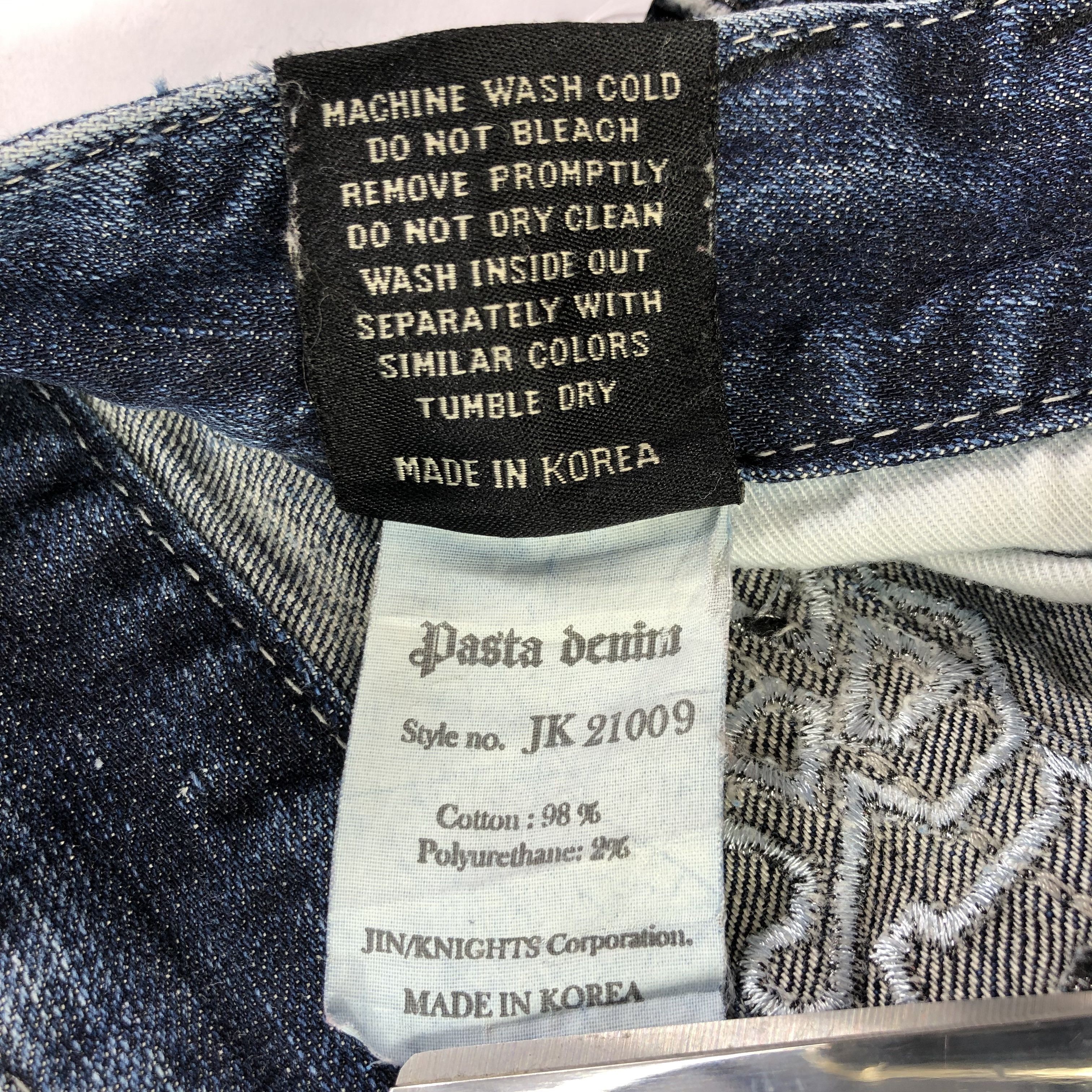 Japanese Brand Pasta Denim Faded Blue Flare Denim KJ1564 Size 28" / US 6 / IT 42 - 11 Thumbnail