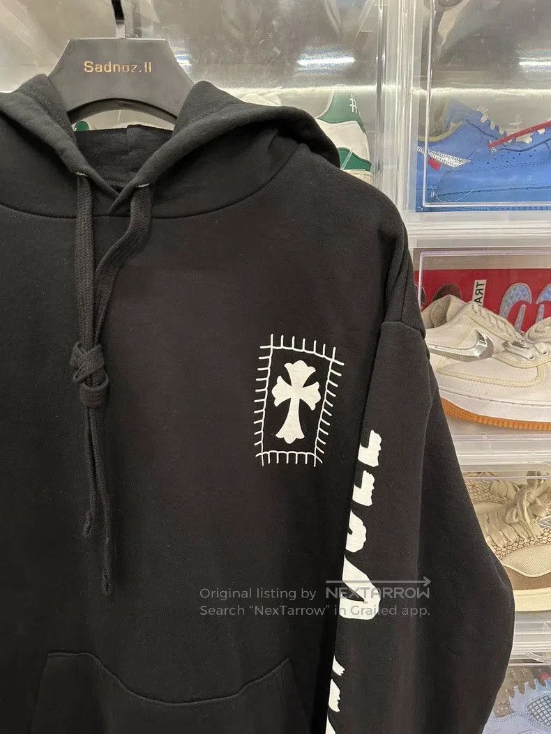 Chrome Hearts CHROME HEARTS Size L Beautiful girl horseshoe black hoodie Size L / US 10 / IT 46 - 2 Thumbnail