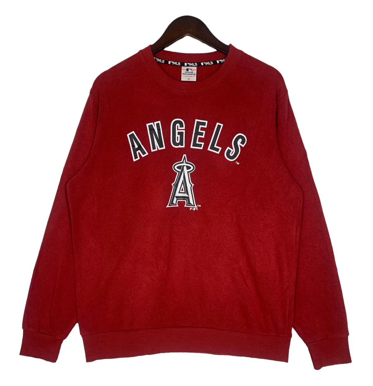 Japanese Brand Genuine Merchandise Angel MLB Crewneck Sweatshirt Colour Red Size US L / EU 52-54 / 3 - 1 Thumbnail