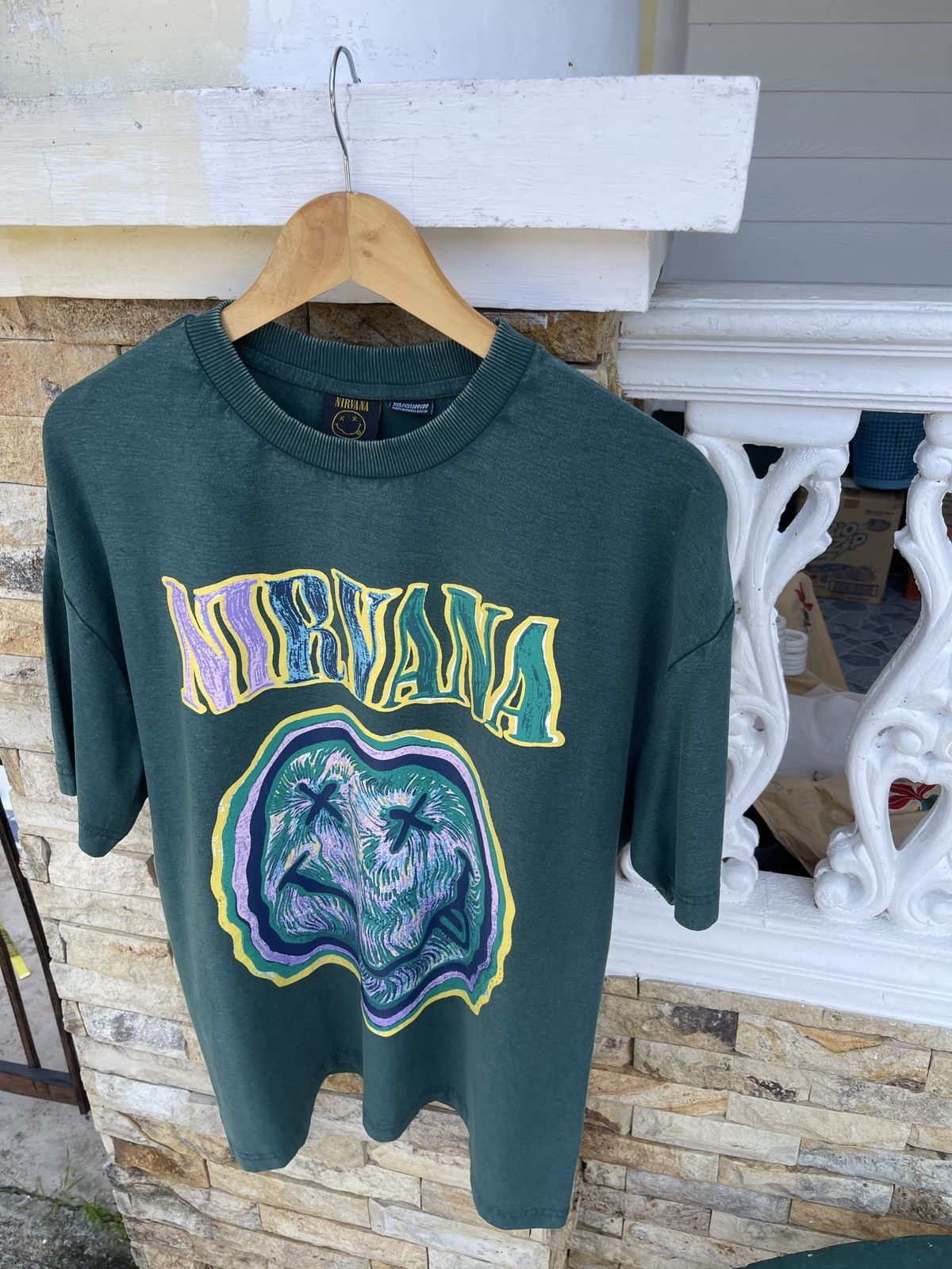 Band Tees × Nirvana × Vintage Last Drop🔥Rare🔥Vintage NIRVANA Band T-Shirt Size US XL / EU 56 / 4 - 4 Thumbnail