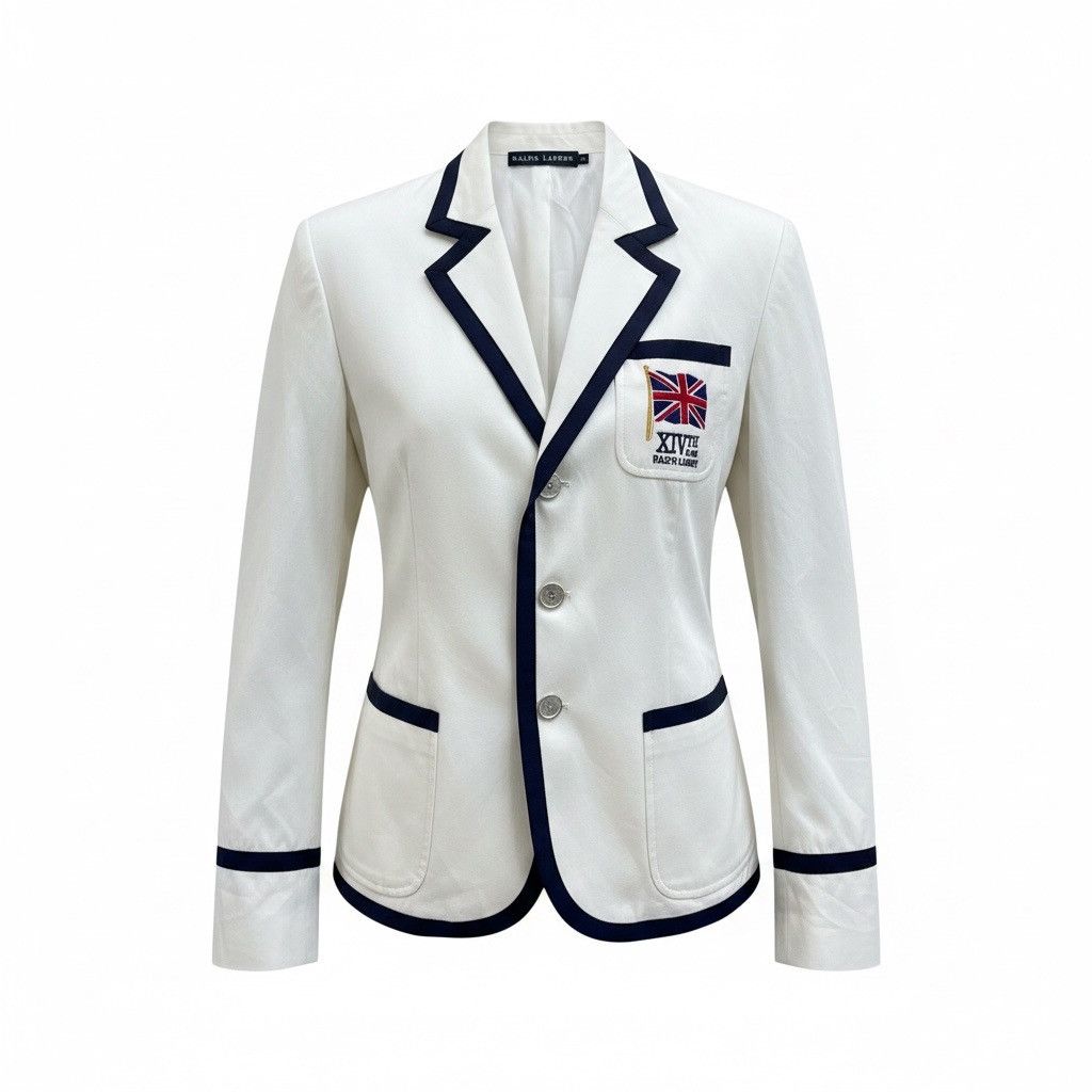 Polo Ralph Lauren RALPH LAUREN SINGLE-BREASTED EMBROIDERED JACK FLAG SUIT Size S / US 4 / IT 40 - 1 Thumbnail