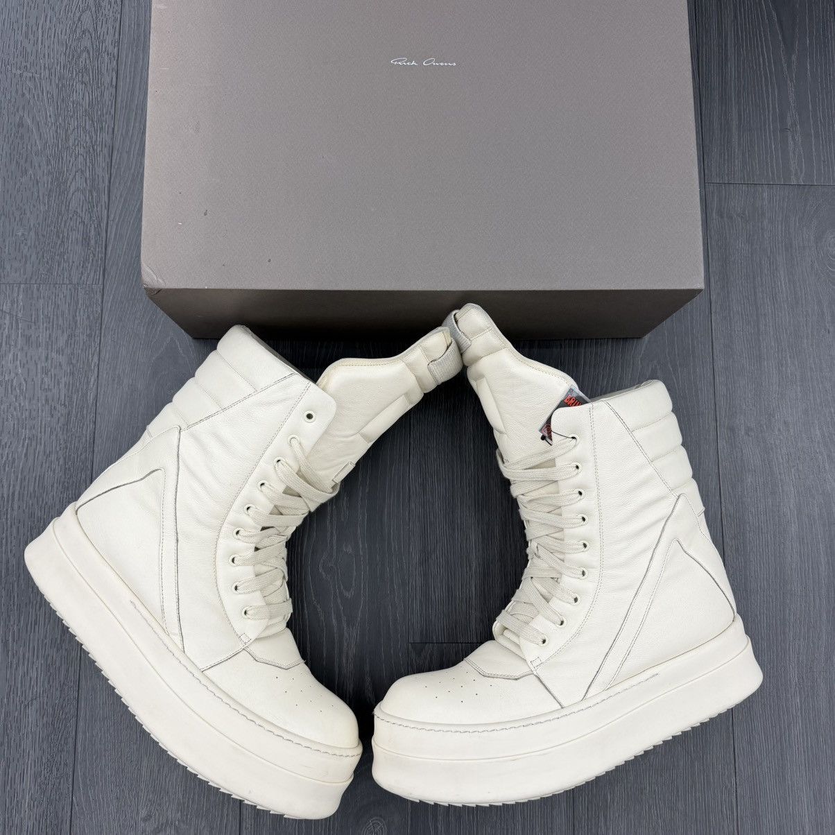 Rick Owens Mega Geobasket Off-White size 45 (retail $1315)