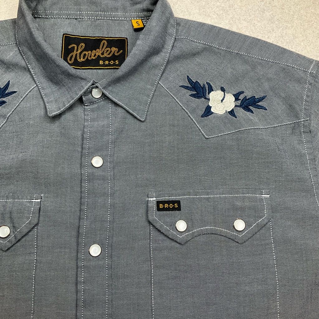 Howler Brothers Howler Bros Crosscut Hibiscus Western Pearl Snap Shirt Small Size US S / EU 44-46 / 1 - 3 Thumbnail