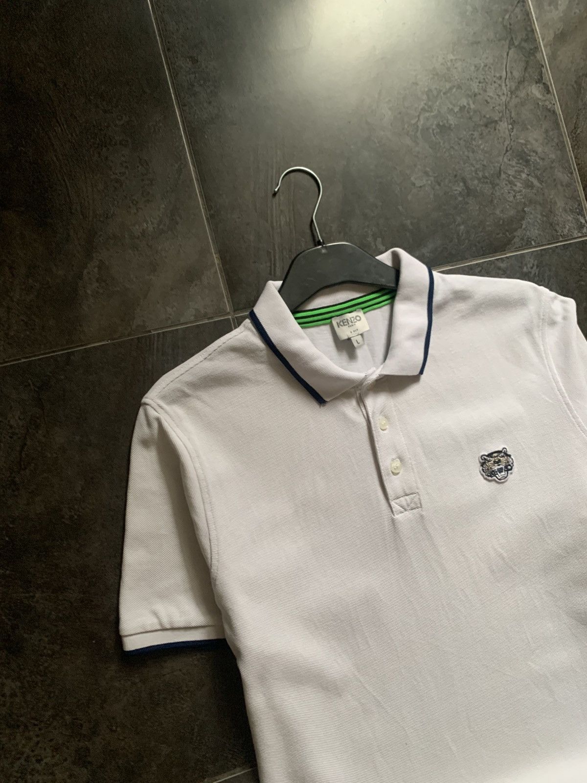 Kenzo Kenzo Kid Tiger Logo Polo white Size US L / EU 52-54 / 3 - 4 Thumbnail