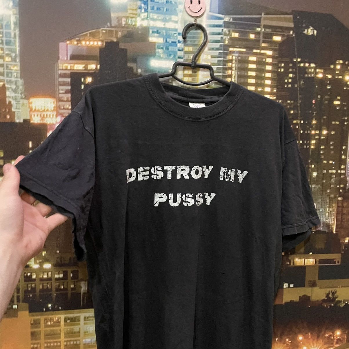 Vintage Vintage 90s Graphic Tee Punk Streetwear Oversized Black XXL Size US XXL / EU 58 / 5 - 4 Thumbnail