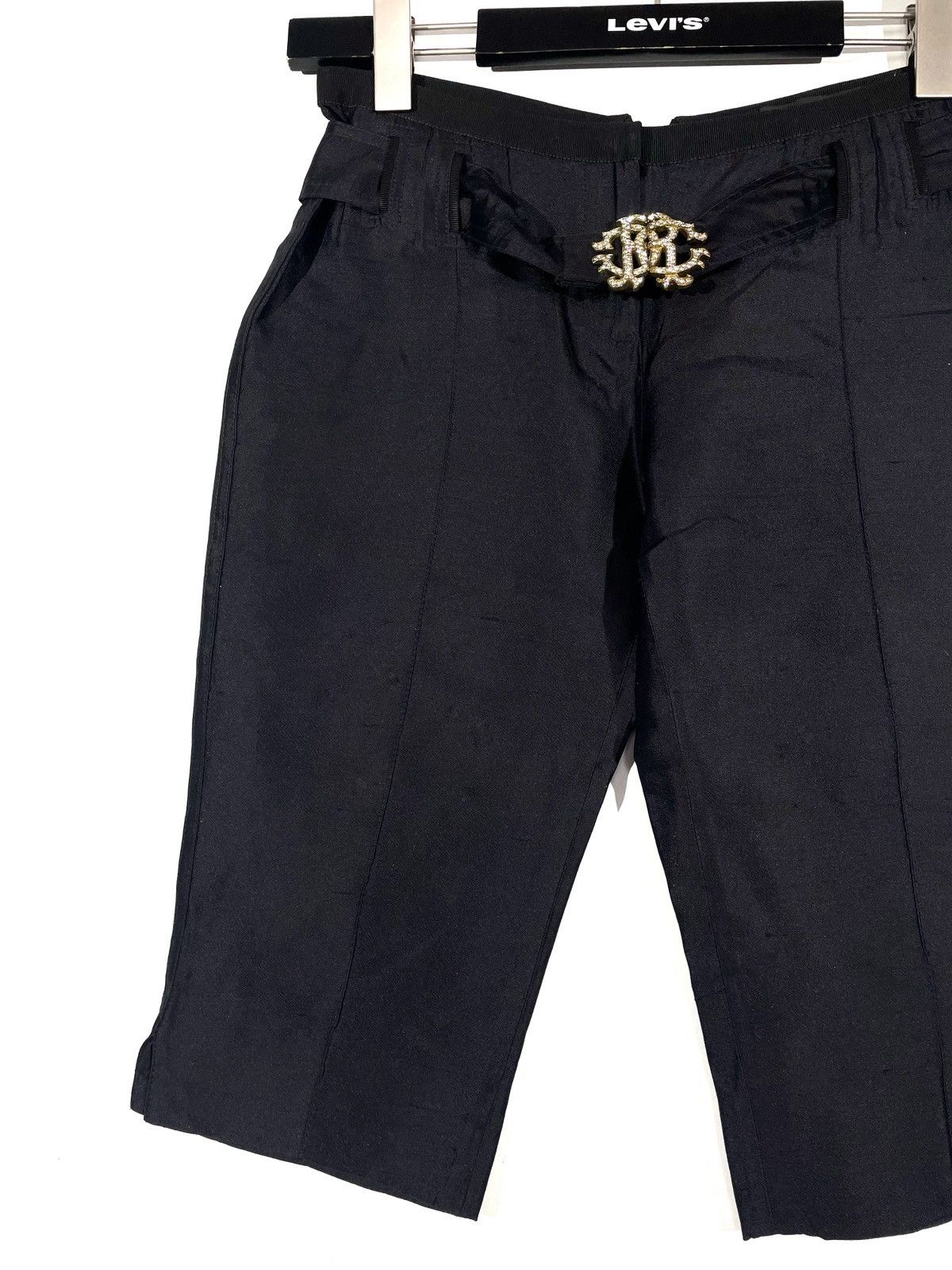 Roberto Cavalli Roberto Cavalli Women Silk Shorts Stones Logos Belt Sz 40 Size 27" / US 4 / IT 40 - 4 Thumbnail