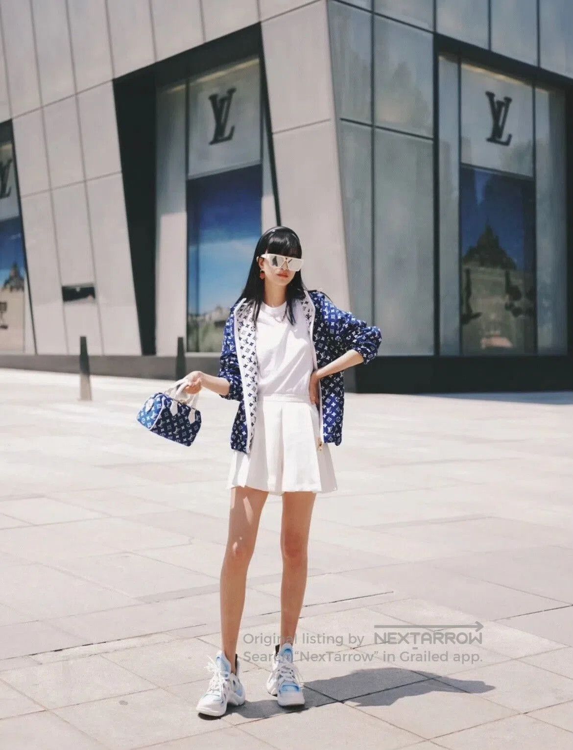 Louis Vuitton LV Blue White Double. Size XXS / US 00 / IT 34 - 9 Thumbnail