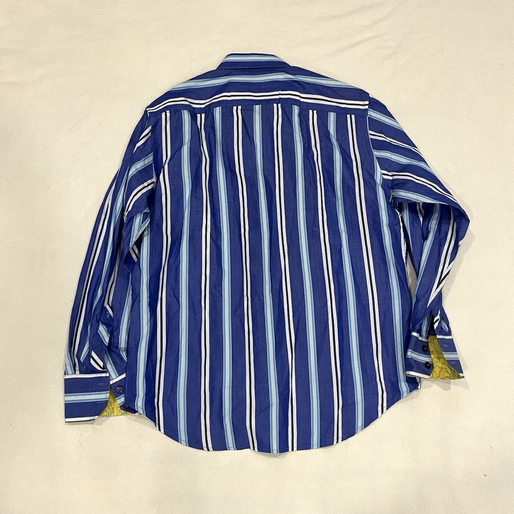 Robert Graham Robert Graham Shirt Large Blue Striped Classic Fit Button-Up Long Sleeve Mens L Size US L / EU 52-54 / 3 - 3 Thumbnail