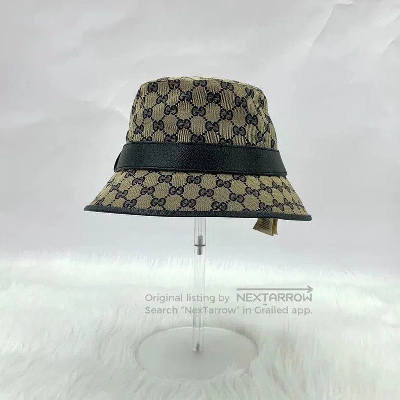 Gucci Gucci Logo Jacquard Bucket Hat. Size ONE SIZE - 4 Thumbnail
