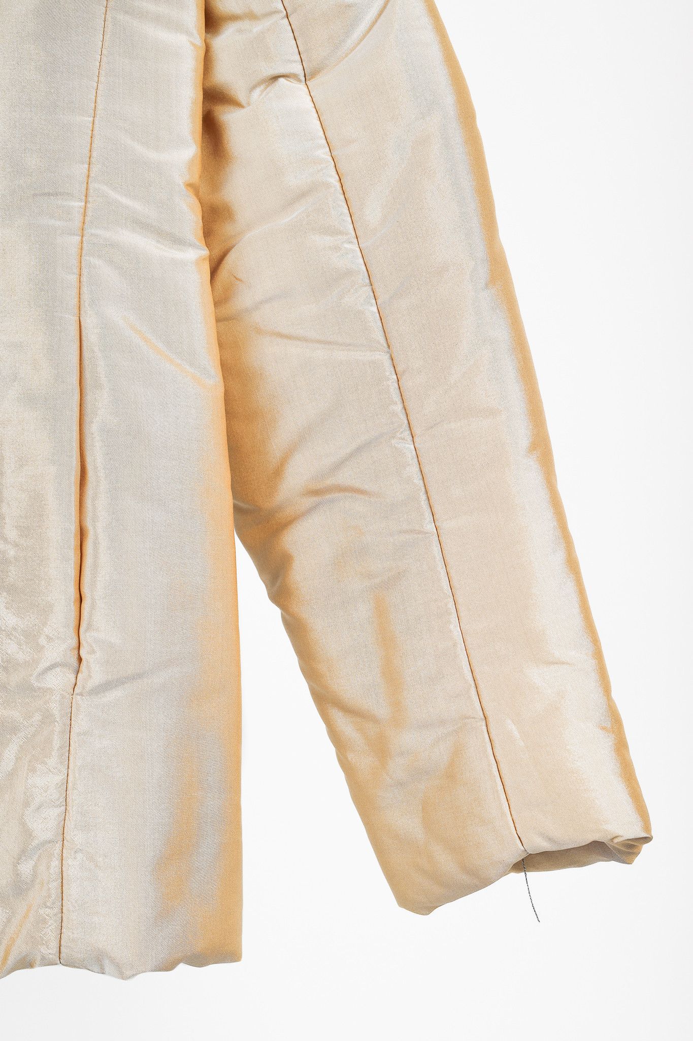 Max Mara Max Mara Gold Silk-Taffeta Padded Tailored Jacket Size M / US 6-8 / IT 42-44 - 6 Thumbnail