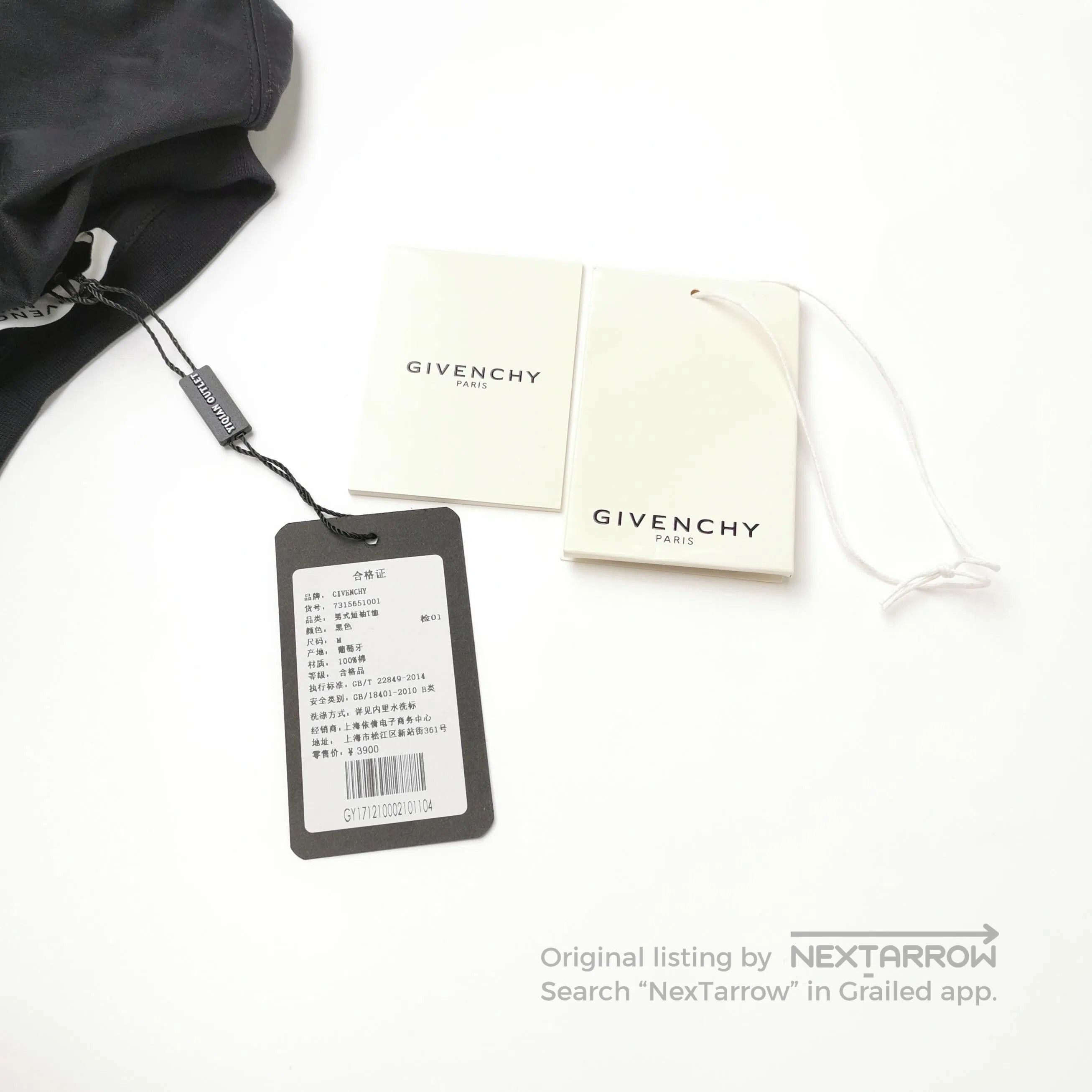 Givenchy Givenchy M Cotton Contrast Crew Neck T-shirt. Size US M / EU 48-50 / 2 - 3 Thumbnail