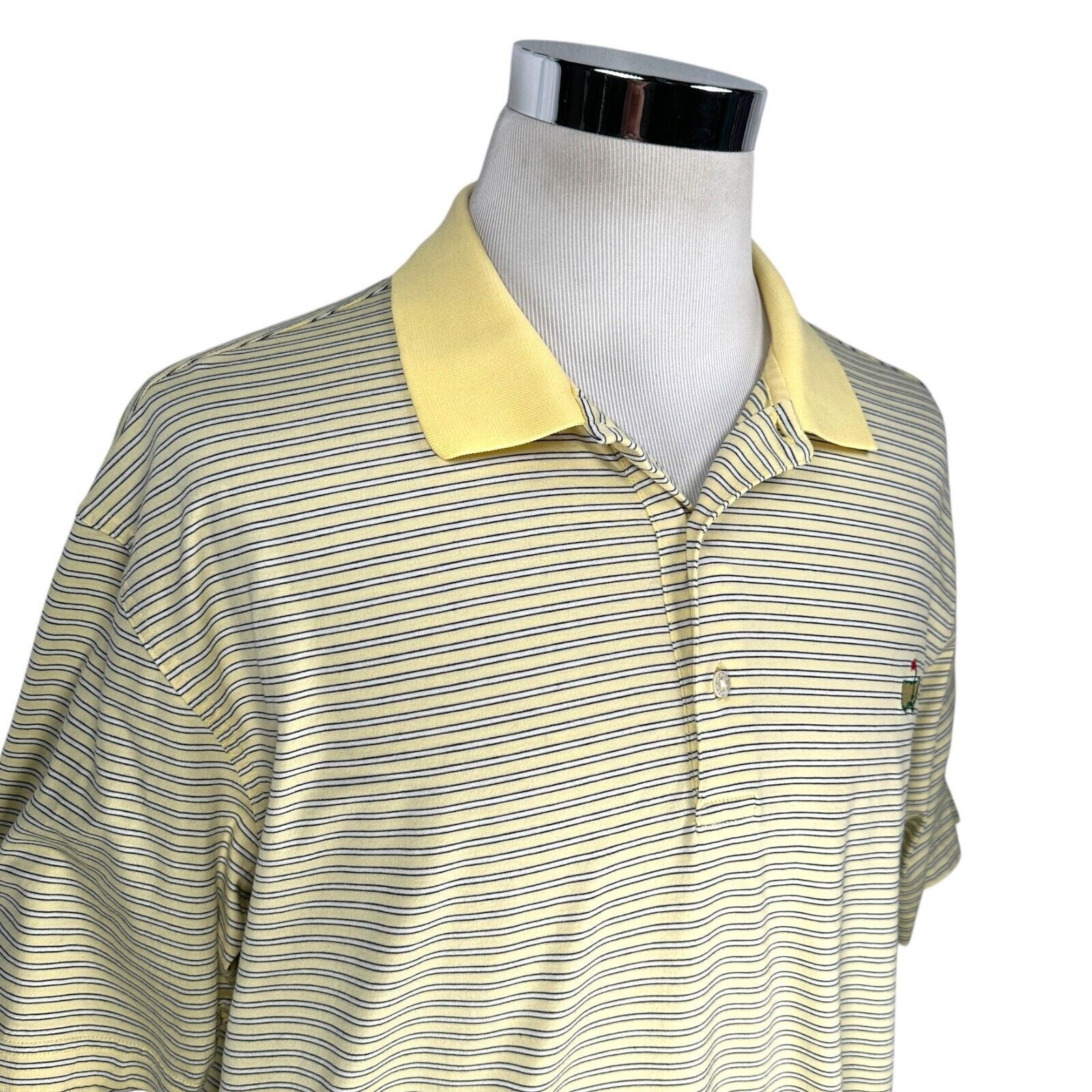 Other Masters Amen Corner Polo Shirt Men’s XL Yellow Striped Size US XL / EU 56 / 4 - 2 Thumbnail