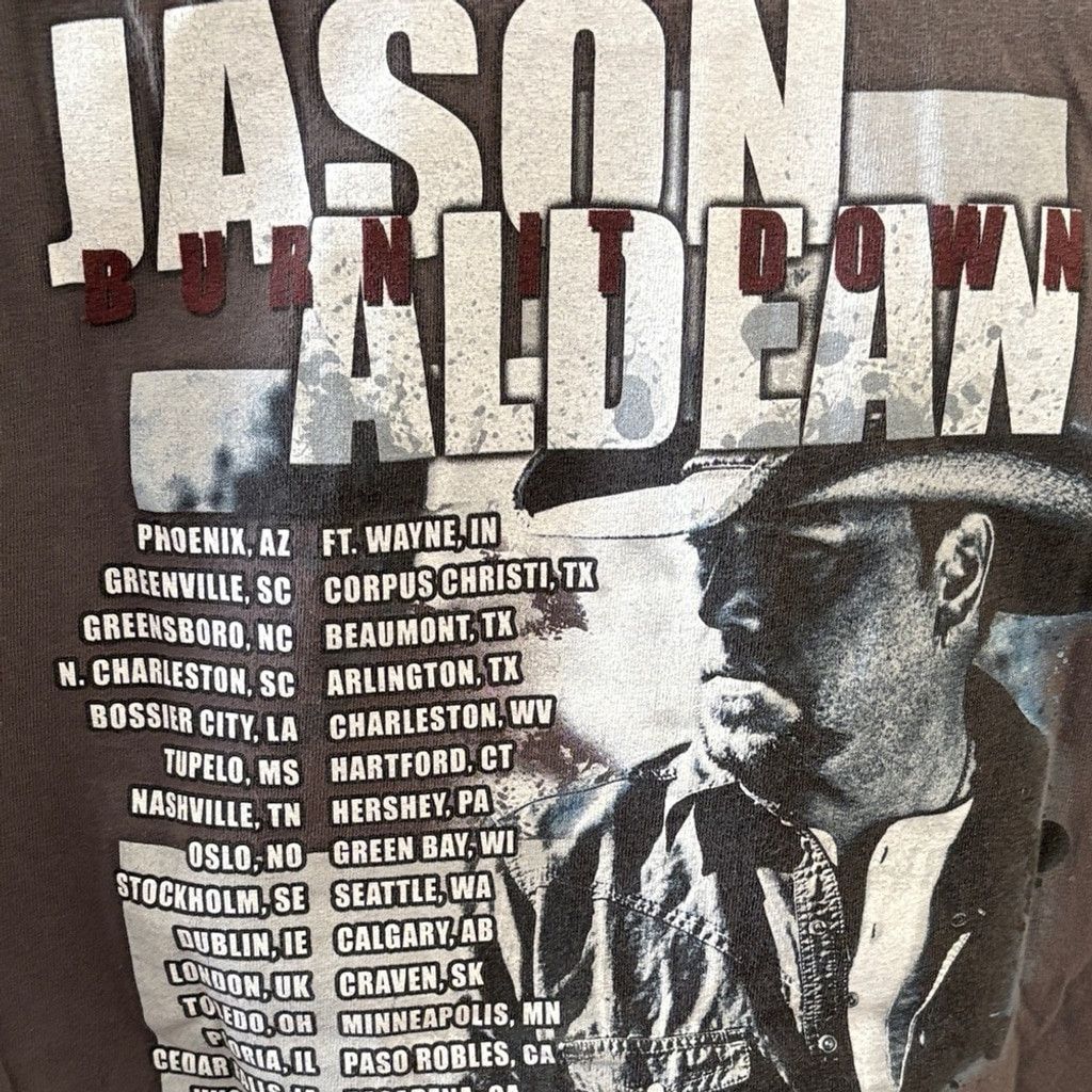 Gildan Jason Aldean Burn It Down Tour 2015 Shirt Band Tee Shirt Sm Size US S / EU 44-46 / 1 - 6 Thumbnail