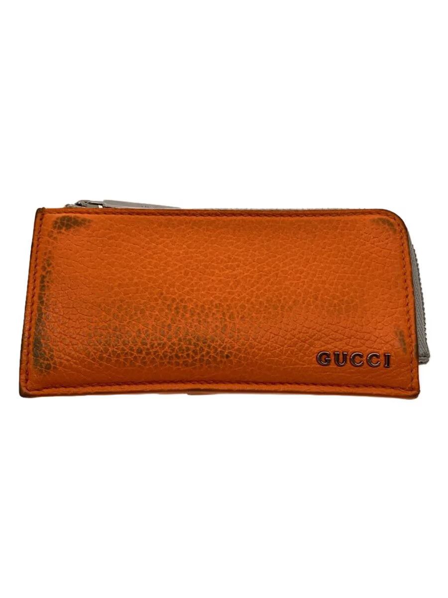 Gucci Gucci Leather Coin Case Orange Size ONE SIZE - 1 Thumbnail