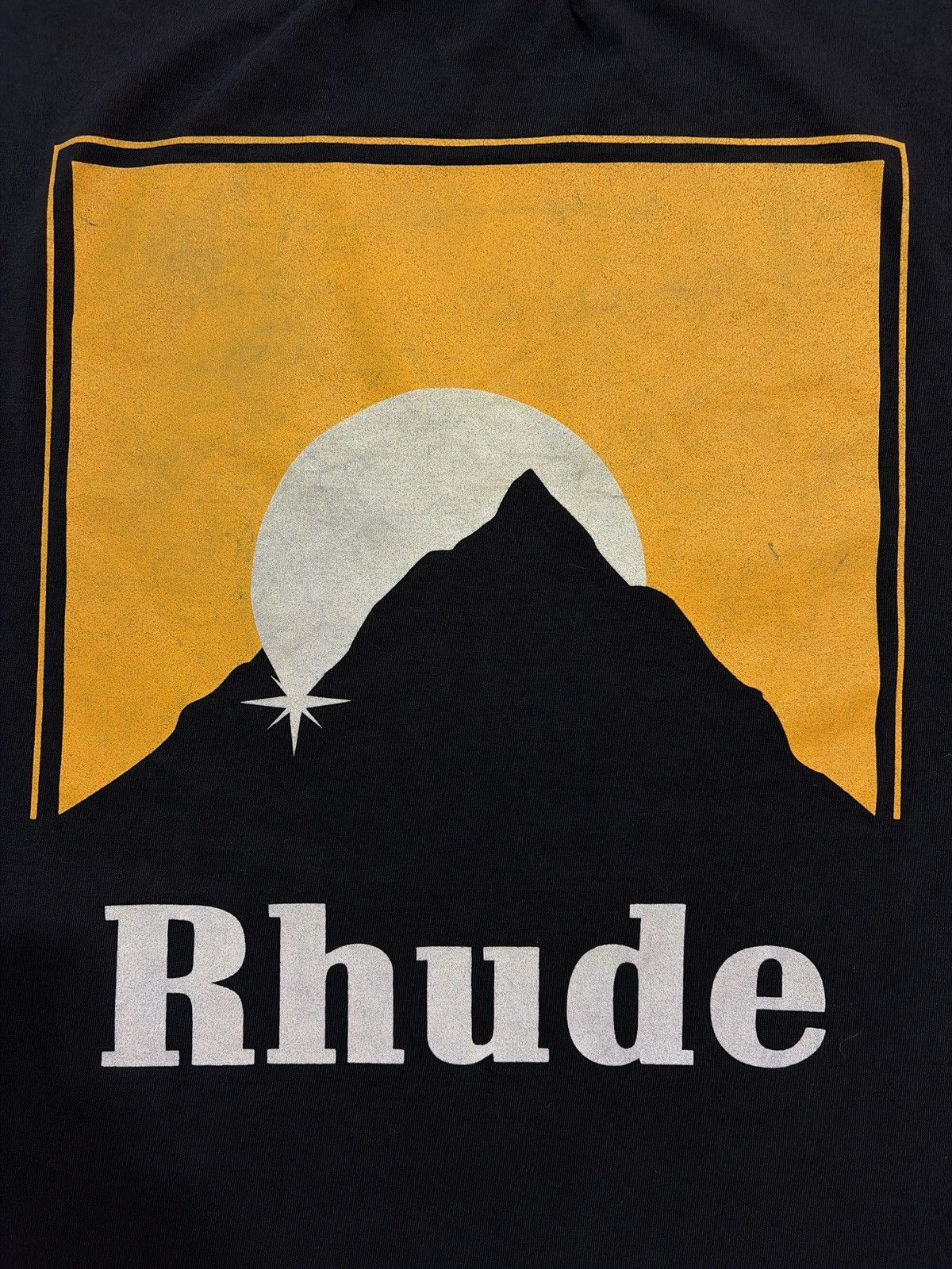 Rhude Rhude Yellow Moonlight Logo Tee Size US M / EU 48-50 / 2 - 5 Thumbnail