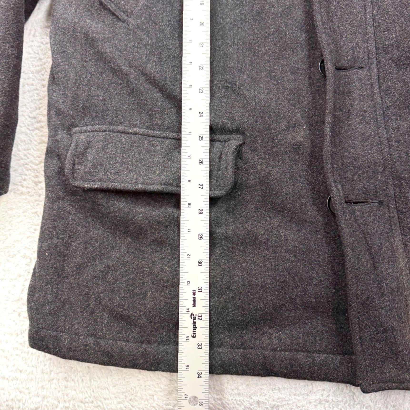 Polo Ralph Lauren Polo Ralph Lauren Mens XL Wool Blend Quilted Field Coat Jacket Charcoal Gray Size US XL / EU 56 / 4 - 4 Thumbnail