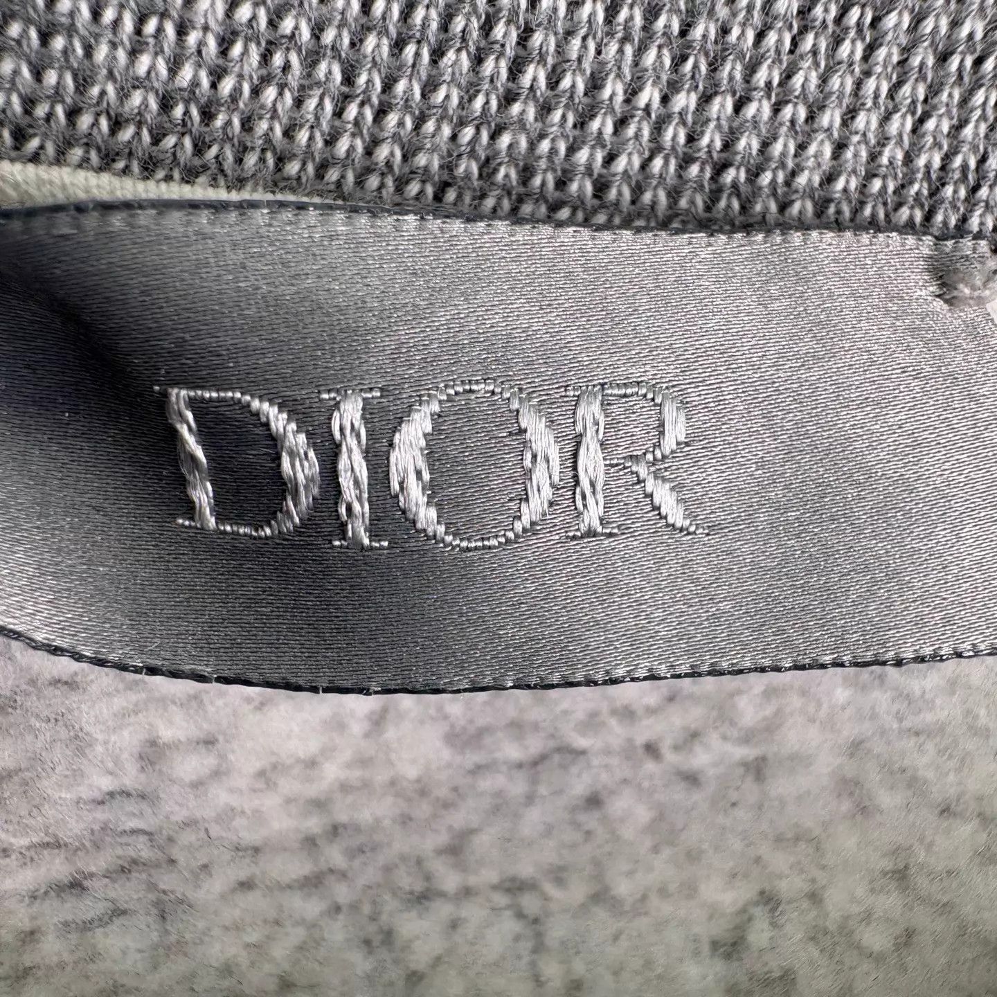 Dior Dior Gray Embroidered Logo Short-Sleeve Hoodie L Italian Made Size US L / EU 52-54 / 3 - 5 Thumbnail
