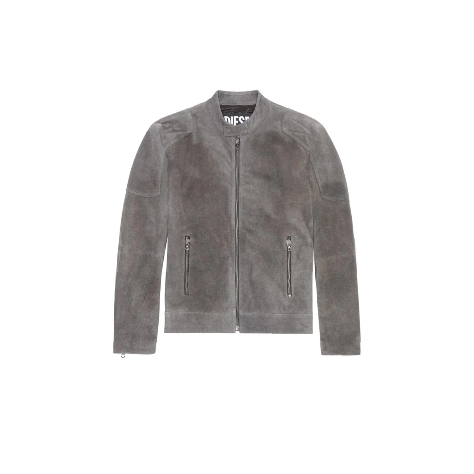 Diesel Diesel Leather Bike Jacket Men's Regular Size 50 Gray Suede Cowhide Made in Italy 50 Biker Size US M / EU 48-50 / 2 - 7 Thumbnail