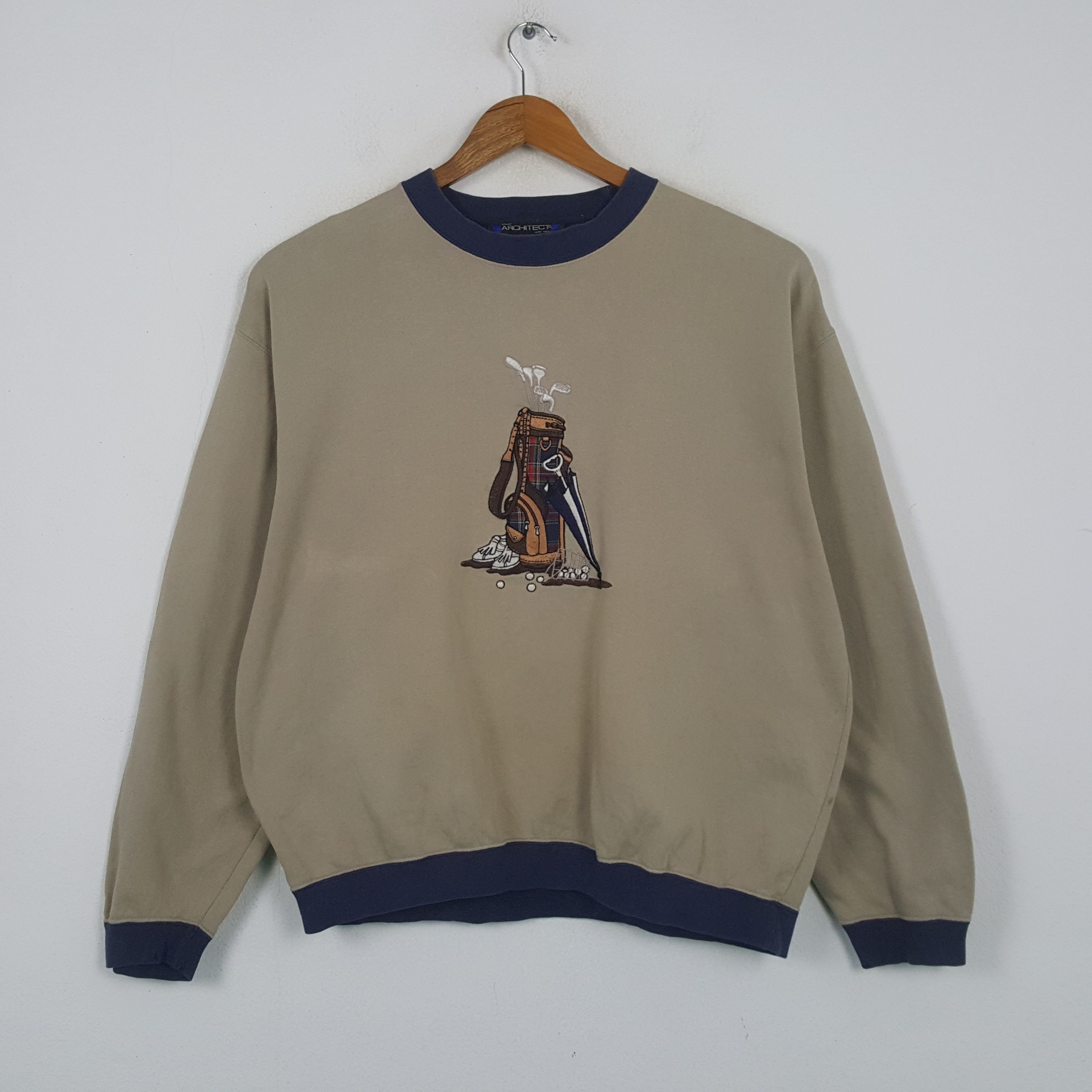 Architect × Vintage Vintage Embroidered Golf Streetwear Sweatshirt C293N17 Size US L / EU 52-54 / 3 - 1 Thumbnail