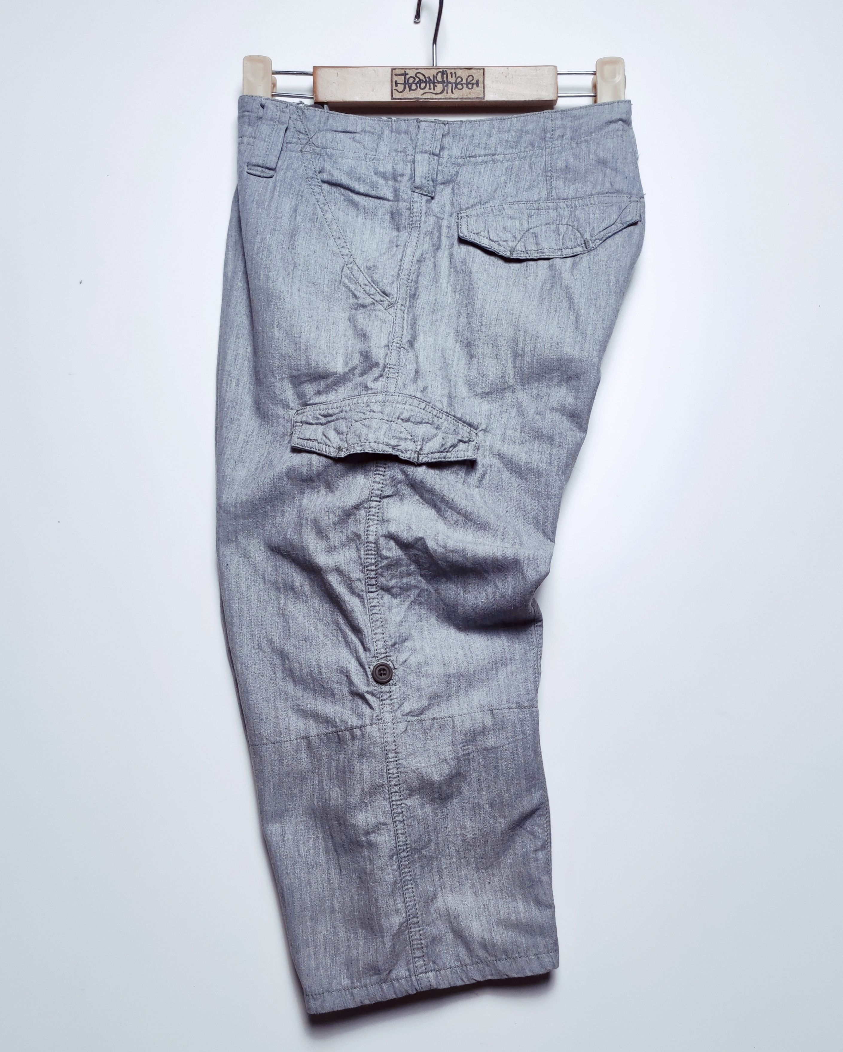 Japanese Brand Global Work Convertible 2 In 1 Multipocket Cargo 3/4 Pants Size US 32 / EU 48 - 2 Thumbnail
