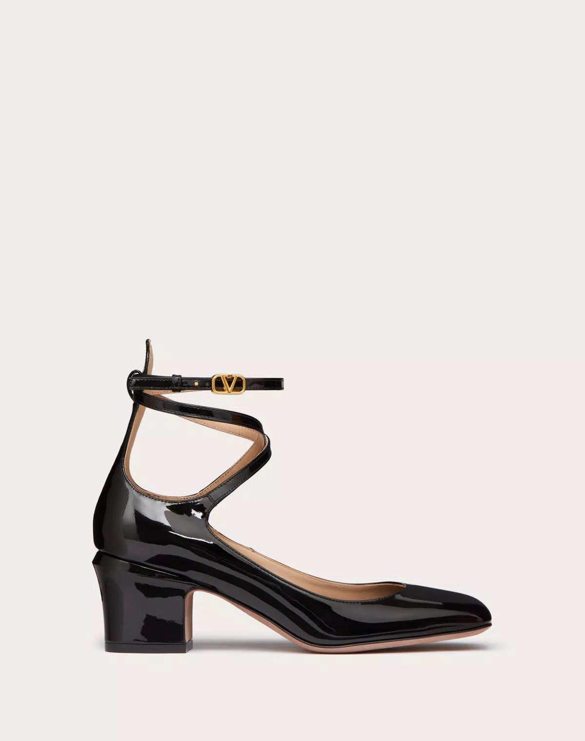 Valentino o1s1wg110426 Tan-Go Patent Leather 70mm Pumps in Black Size US 11 / IT 41 - 1 Thumbnail