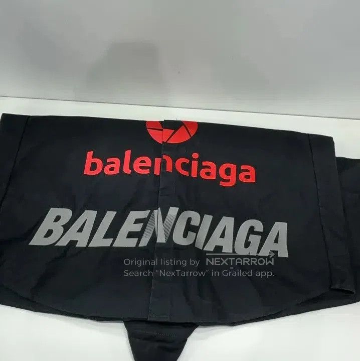 Balenciaga Balenciaga Black Embroidered Logo Short Sleeve Shirt. Size US M / EU 48-50 / 2 - 5 Thumbnail