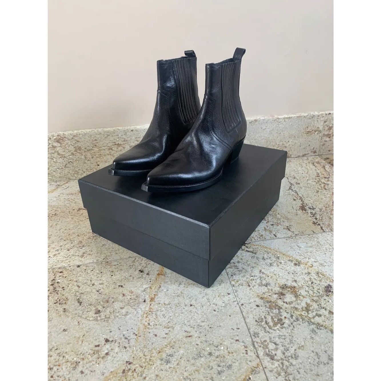 Saint Laurent Paris o1rshd1 Lukas 40 Boots in Black Size US 8 / EU 41 - 3 Thumbnail