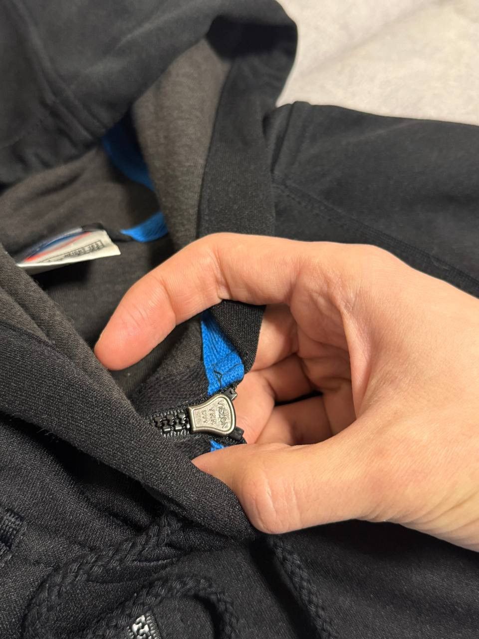 Nike Vintage Nike Y2K swoosh black oversized zip hoodie Size US L / EU 52-54 / 3 - 10 Thumbnail