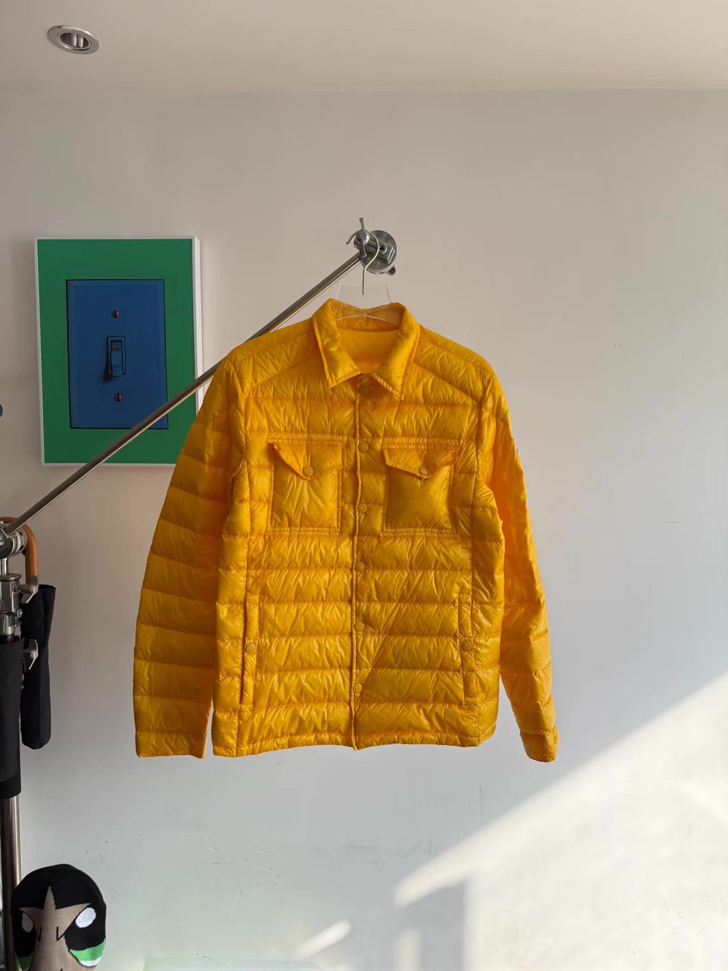 Moncler Moncler Yellow Down Jacket Q17 Size US M / EU 48-50 / 2 - 1 Thumbnail