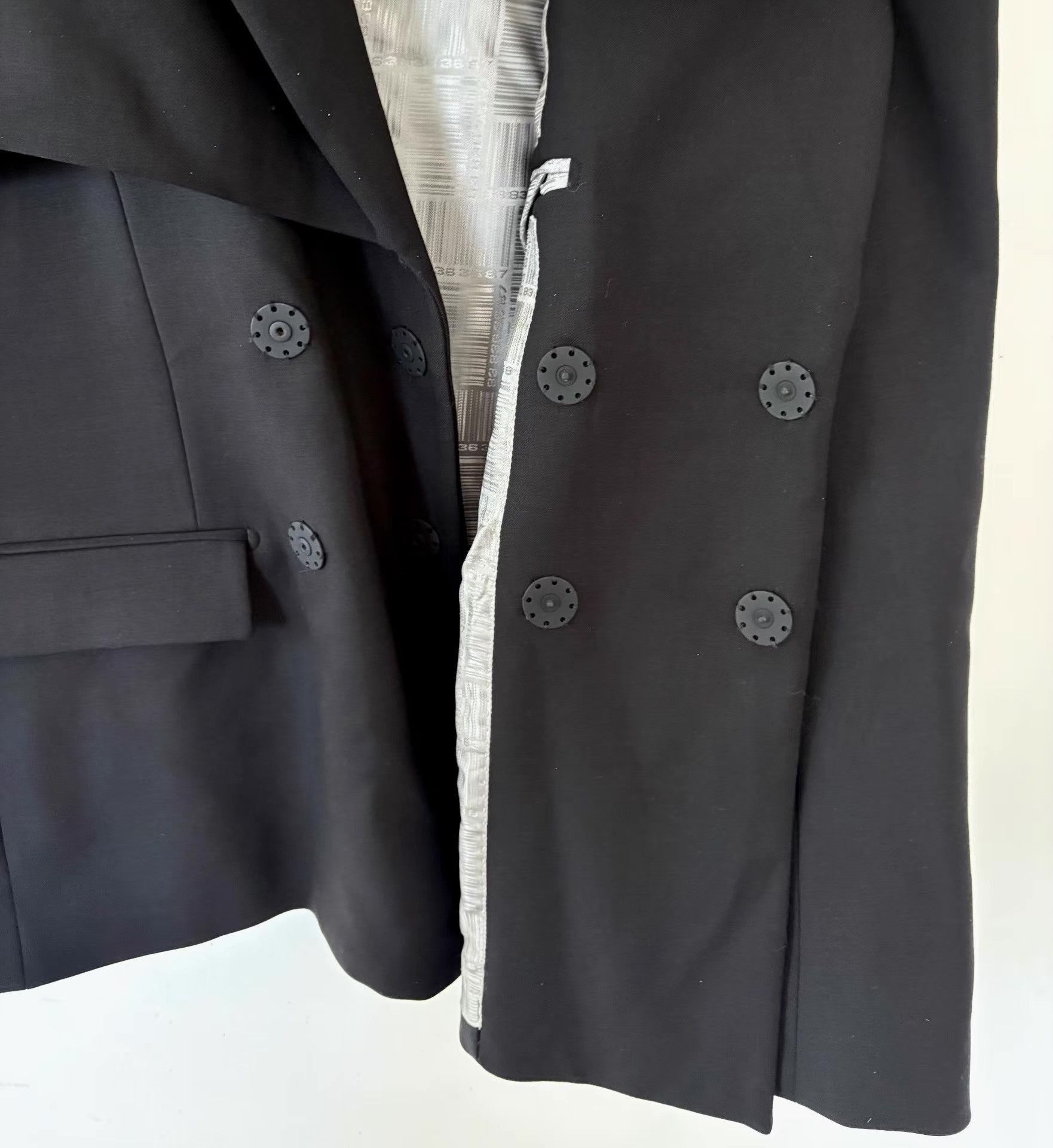 Vetements Black Layered Collar Blazer Size US M / EU 48-50 / 2 - 4 Thumbnail