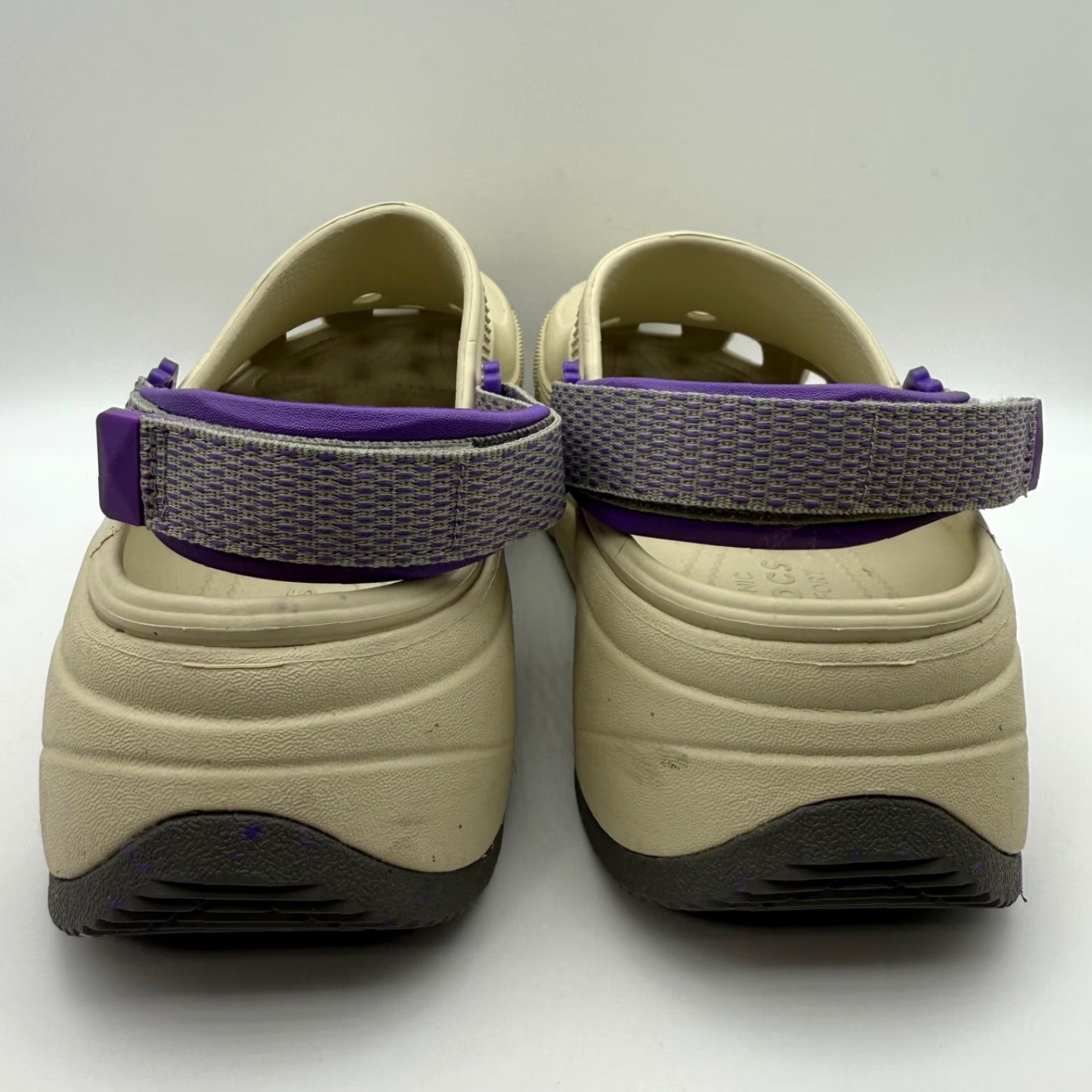 Crocs Crocs Hiker Escape Clogs Unisex Womens 10/Mens 8 Beige/Purple Platform Comfort Size US 10 / IT 40 - 5 Thumbnail