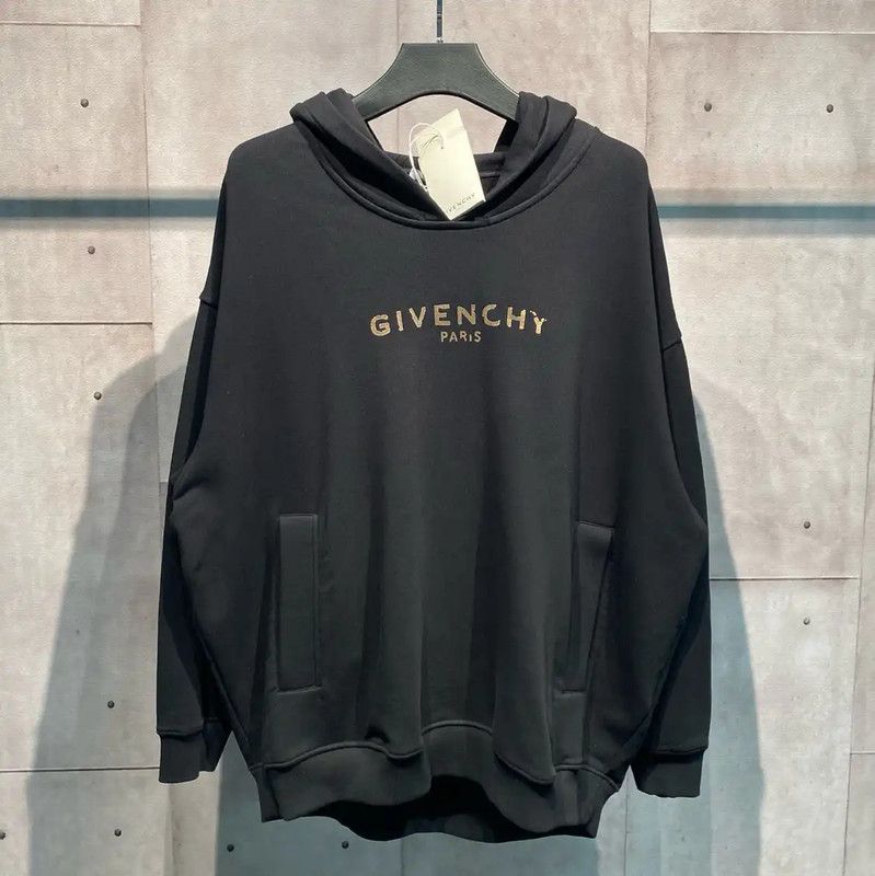 Givenchy Givenchy Black Cotton Printed Hoodie 0089 Size US M / EU 48-50 / 2 - 1 Thumbnail