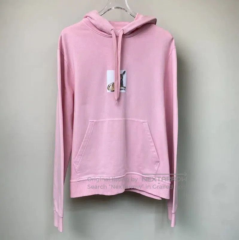 Burberry Burberry Pink Cotton Women's Hoodie. Size L / US 10 / IT 46 - 1 Thumbnail