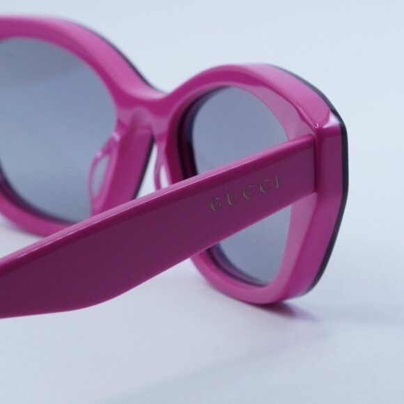 Gucci Gucci GG1638S 003 Sunglasses Burgundy/Fuchsia Cat Eye Frame Size ONE SIZE - 7 Thumbnail
