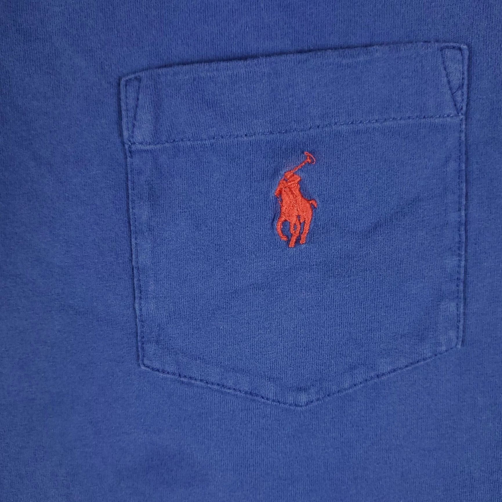 Polo Ralph Lauren Polo Ralph Lauren T Shirt Mens Medium Blue Solid Logo Cotton Regular Crew Neck Short Sleeve Mens Size US M / EU 48-50 / 2 - 2 Thumbnail