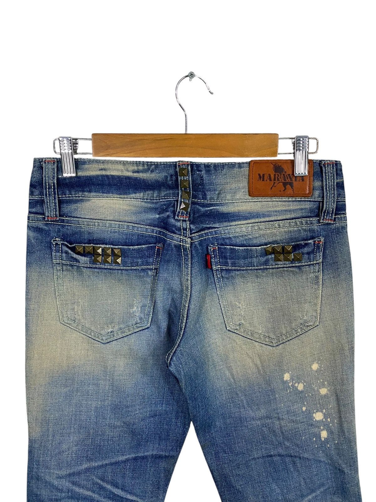 Japanese Brand Maraxia japanase brand distressed denim very rare Size US 31 - 9 Thumbnail