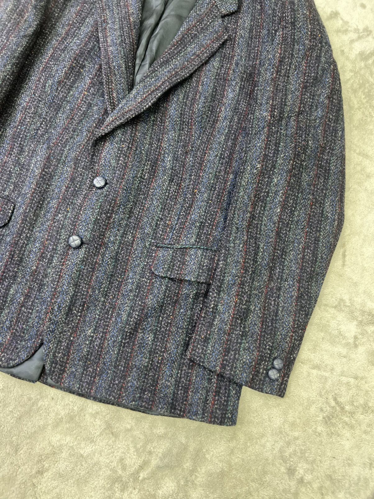 Harris Tweed Vintage Harris Tweed Wool Blazer 42R Made in Canada Striped Size 42R - 3 Thumbnail