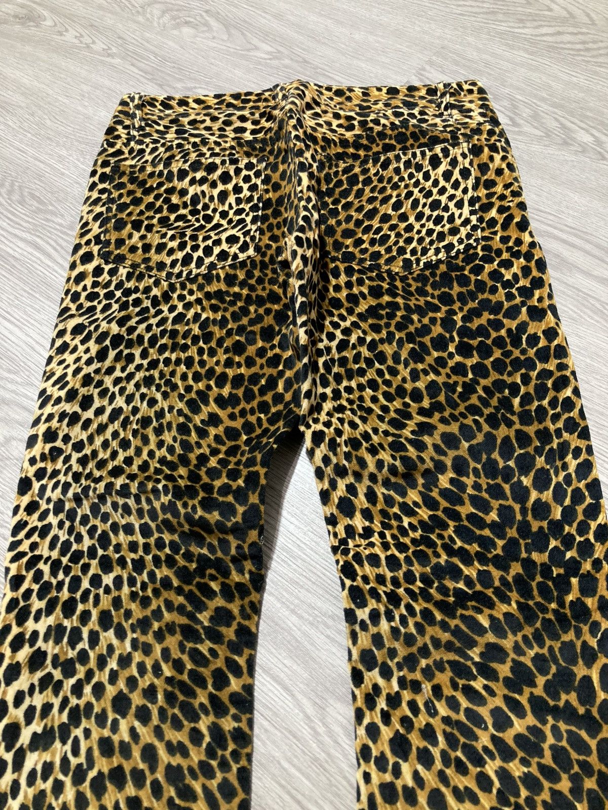 Japanese Brand 2000s Loaf Leopard Motif Waxed Slim Fit Pants Lgb Size US 28 / EU 44 - 10 Thumbnail