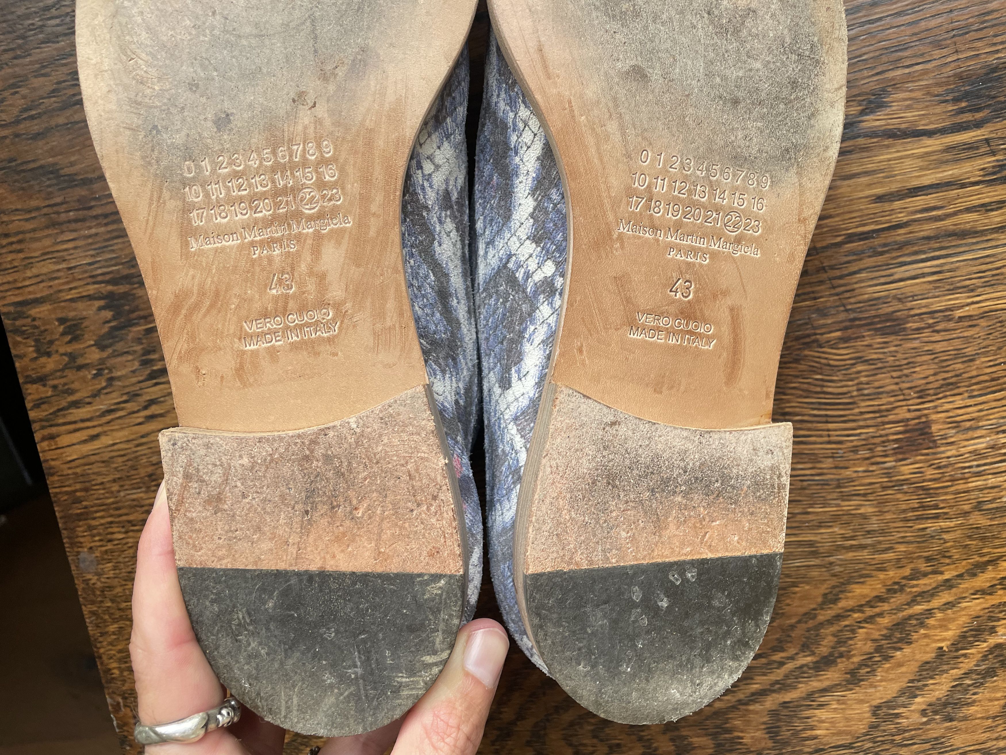 Maison Margiela Maison Martin Margiela Python Suede Slip-Ons (2008 Archive) Size US 10 / EU 43 - 8 Thumbnail