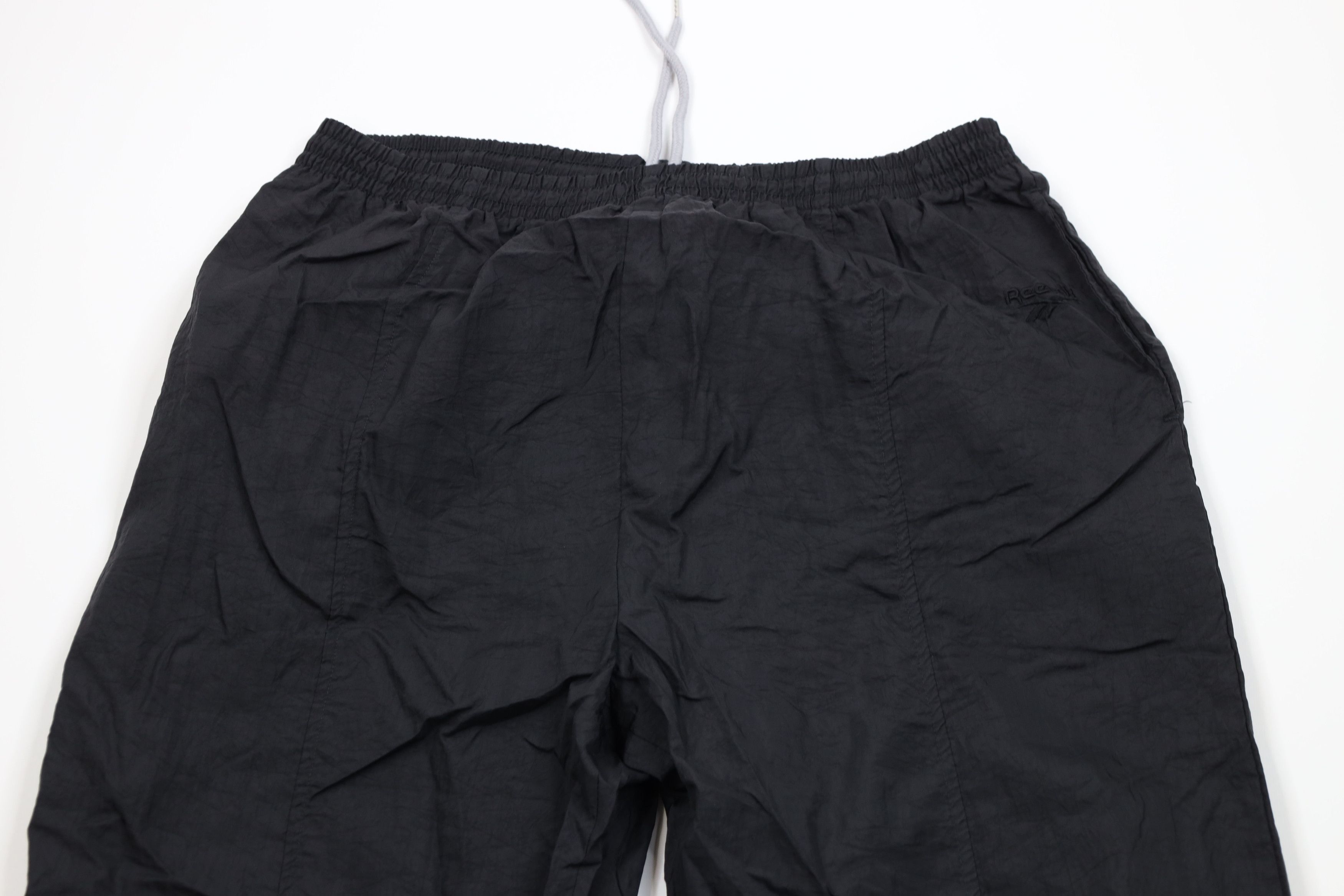 Reebok Vintage 90s Reebok Windbreaker Joggers Pants Black Nylon Size US 38 / EU 54 - 2 Thumbnail