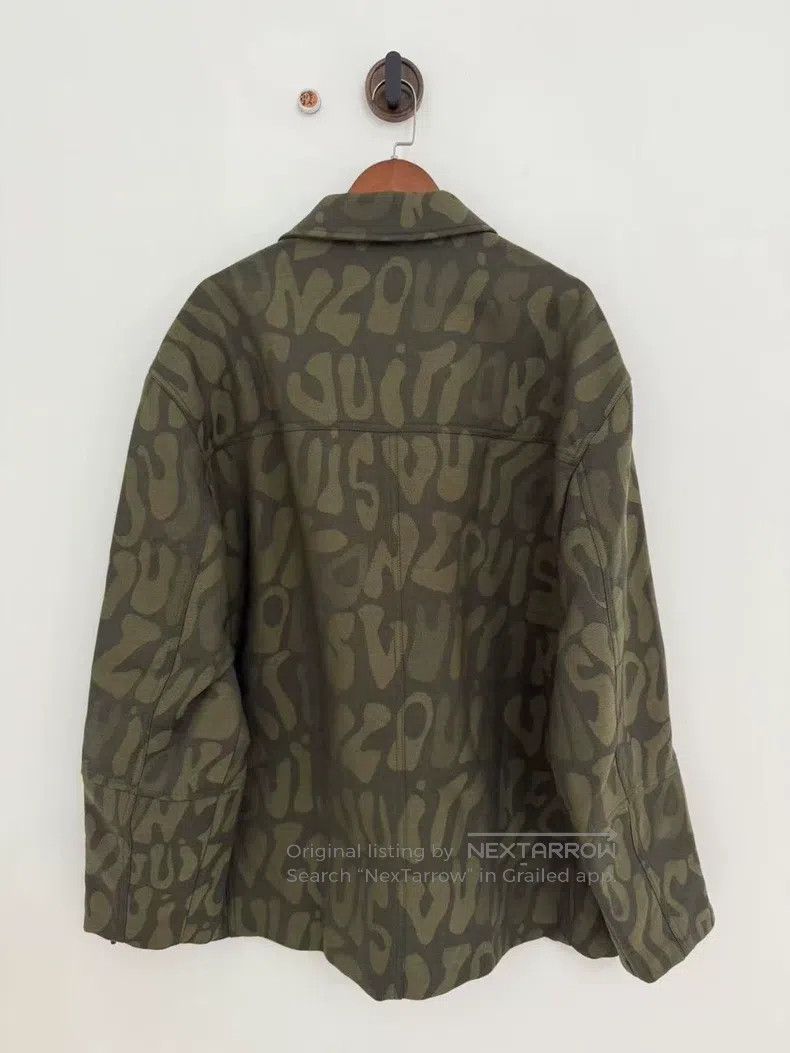 Louis Vuitton Louis Vuitton Army green full lettered logo jacket Size US M / EU 48-50 / 2 - 2 Thumbnail