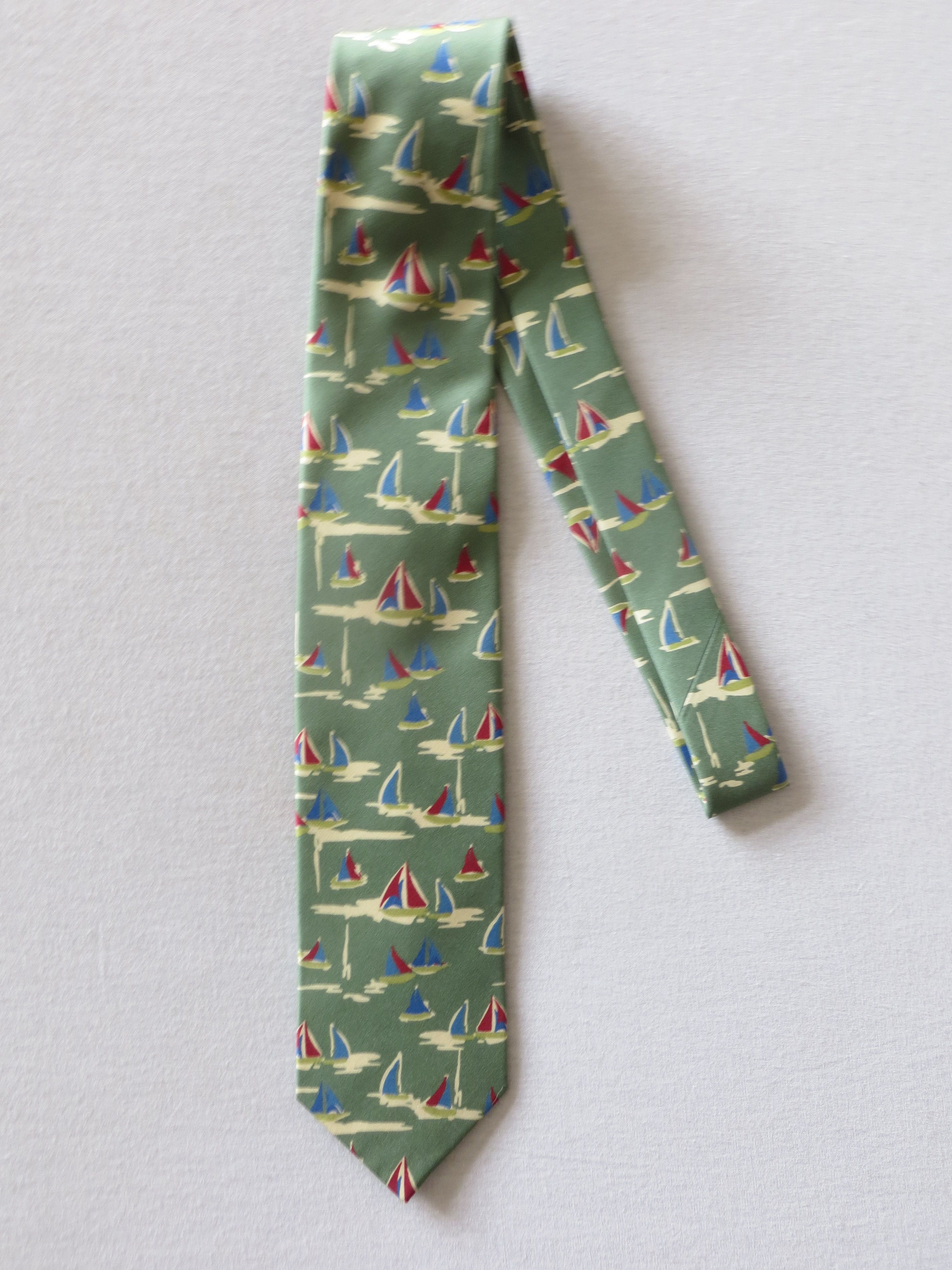Drake's YACHTING SAIL BOATS SILK TIE Size ONE SIZE - 1 Thumbnail