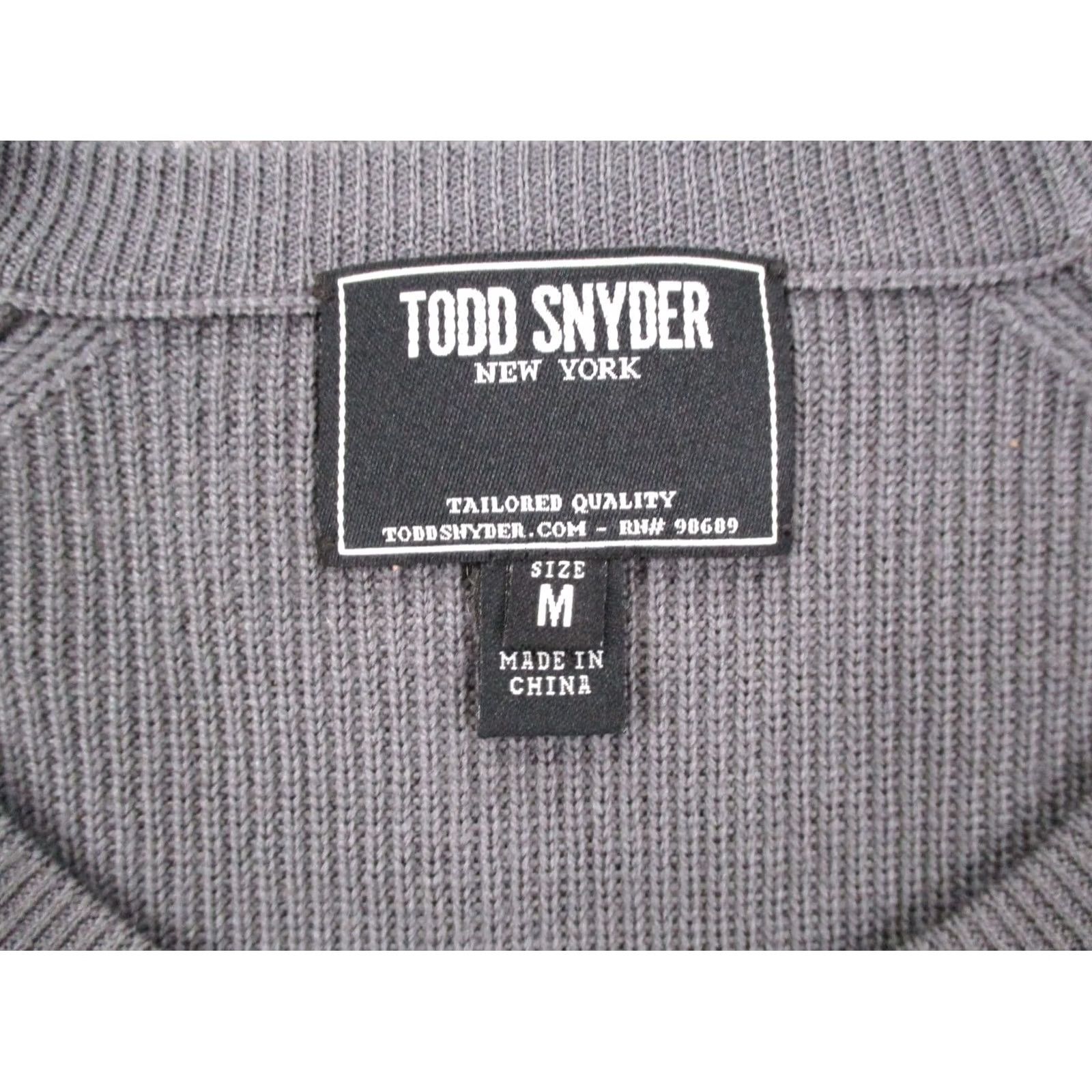 Todd Snyder Todd Snyder Sweater Mens M Gray Merino Wool Pullover Tailored Casual Shirt Size US M / EU 48-50 / 2 - 6 Thumbnail