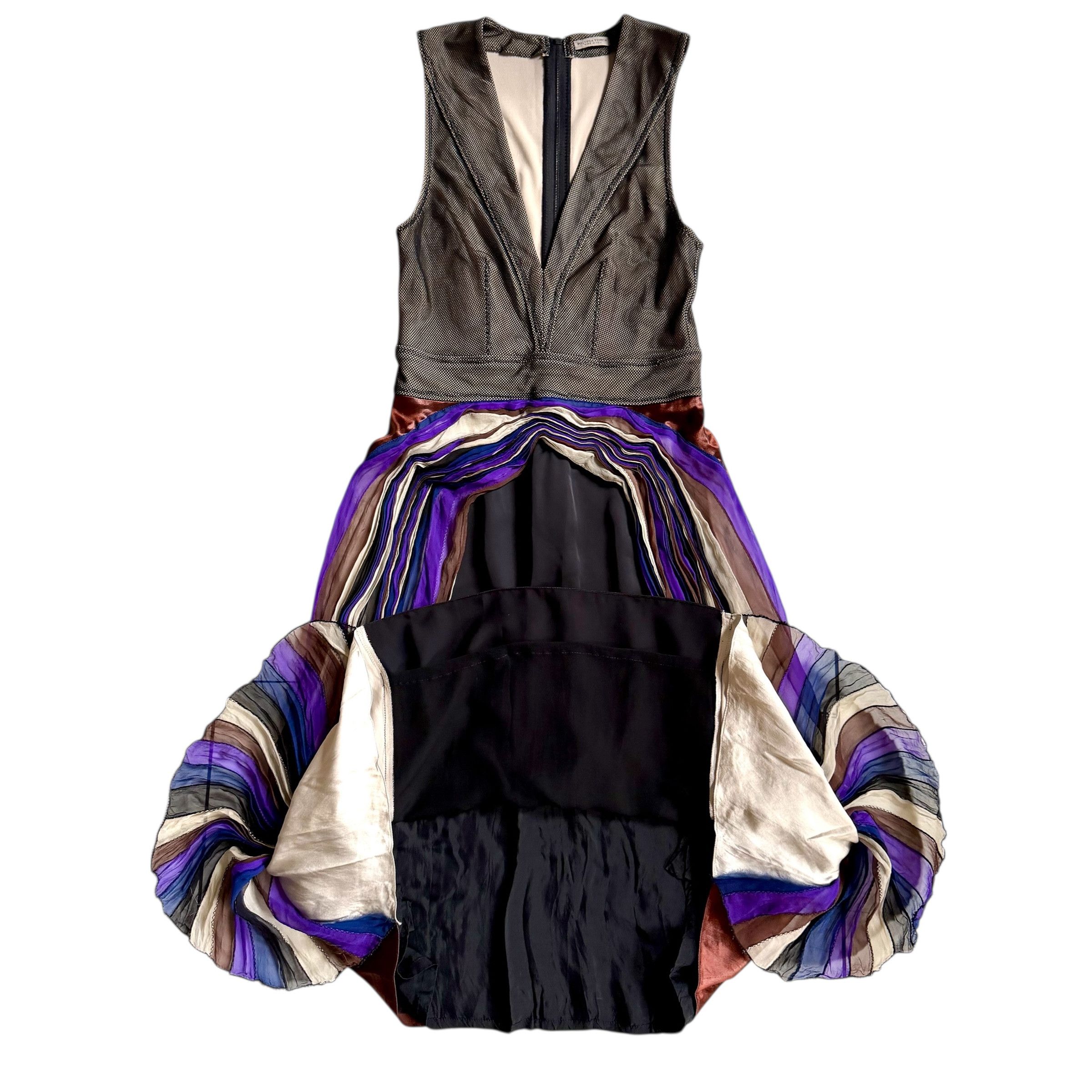 Bottega Veneta BOTTEGA VENETA AW2012 SILK DRESS Size XS / US 0-2 / IT 36-38 - 7 Thumbnail